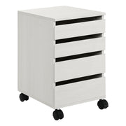 Holly Mobile Storage Cart - White Oak