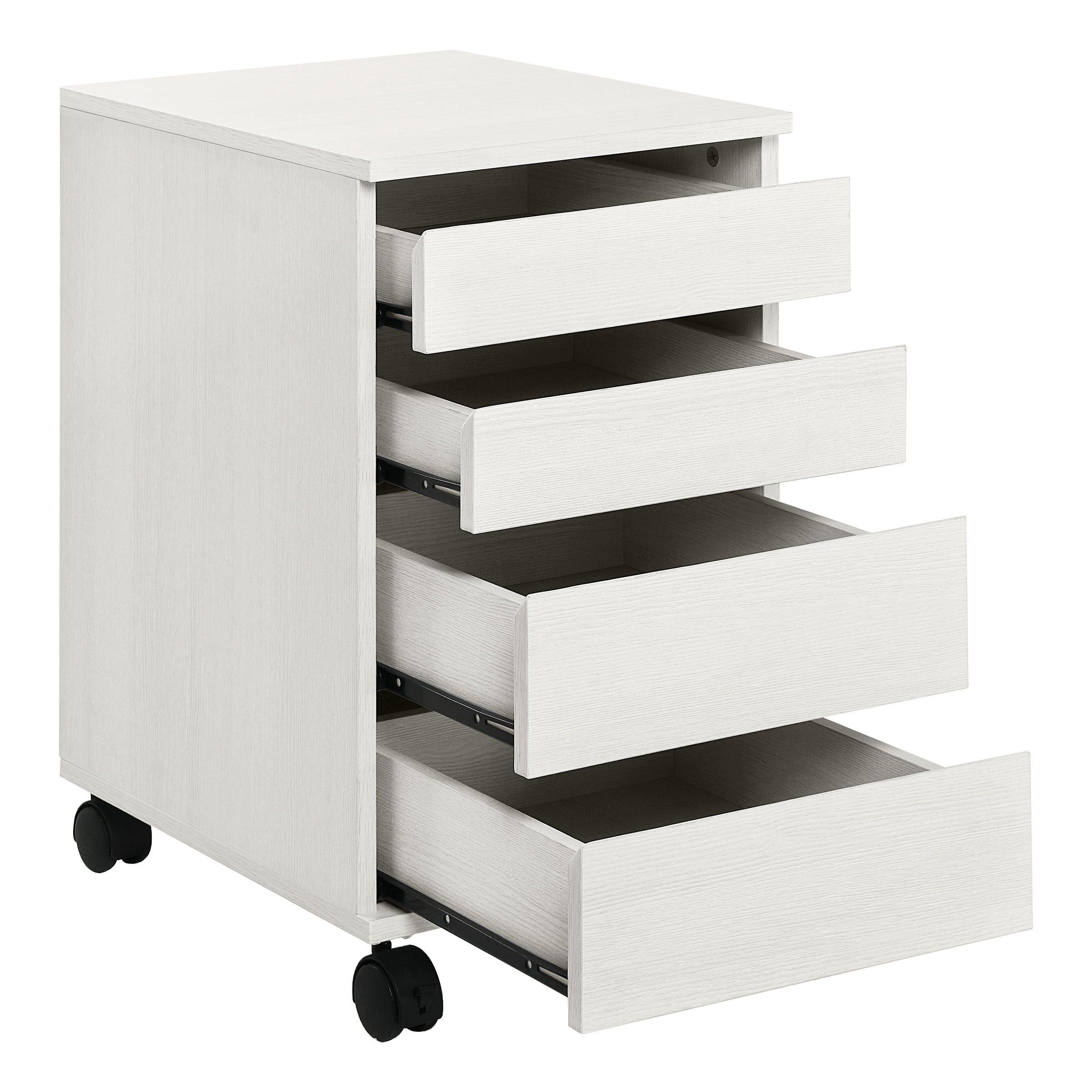 Holly Mobile Storage Cart - White Oak