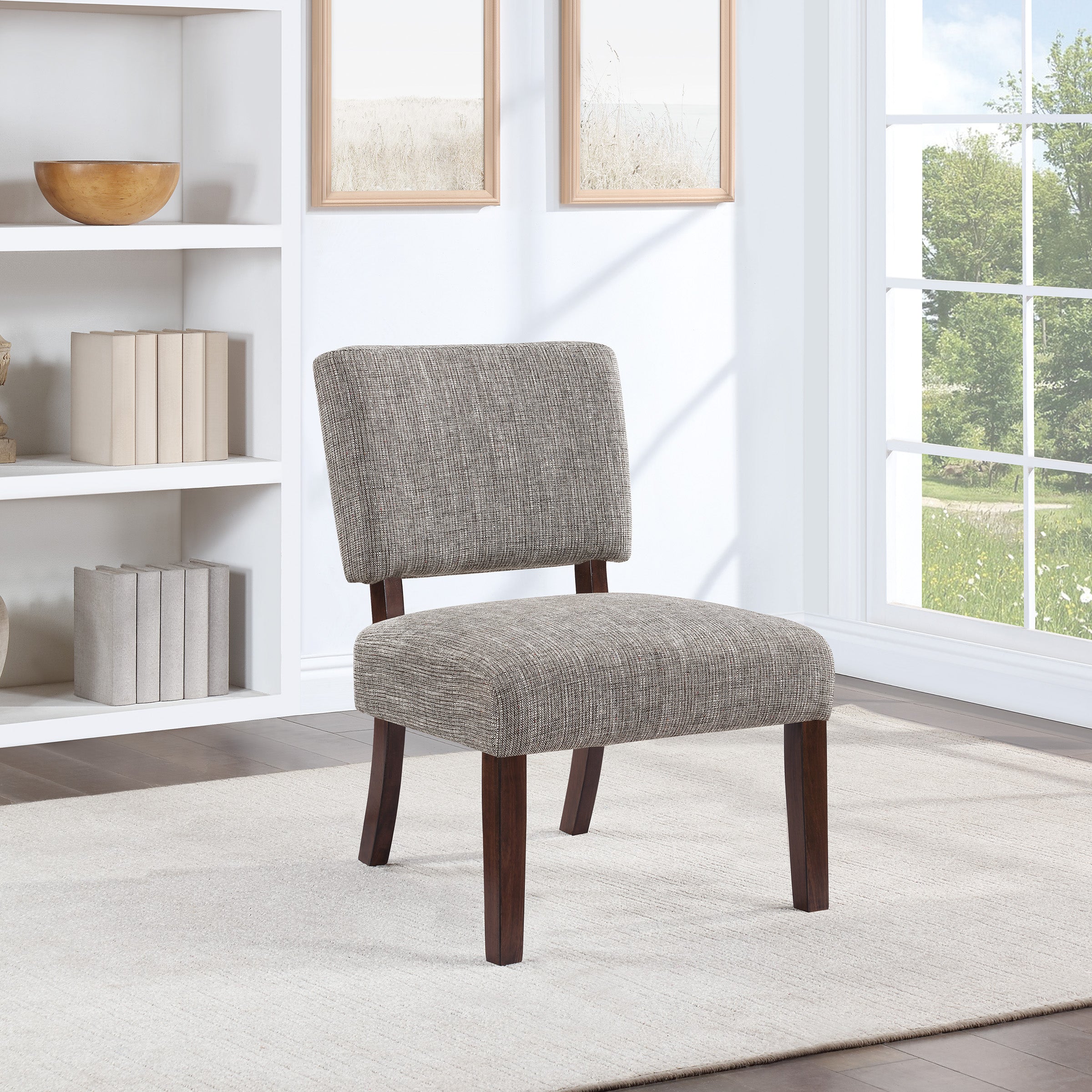 Jasmine Accent Chair - Speckled Charcoal