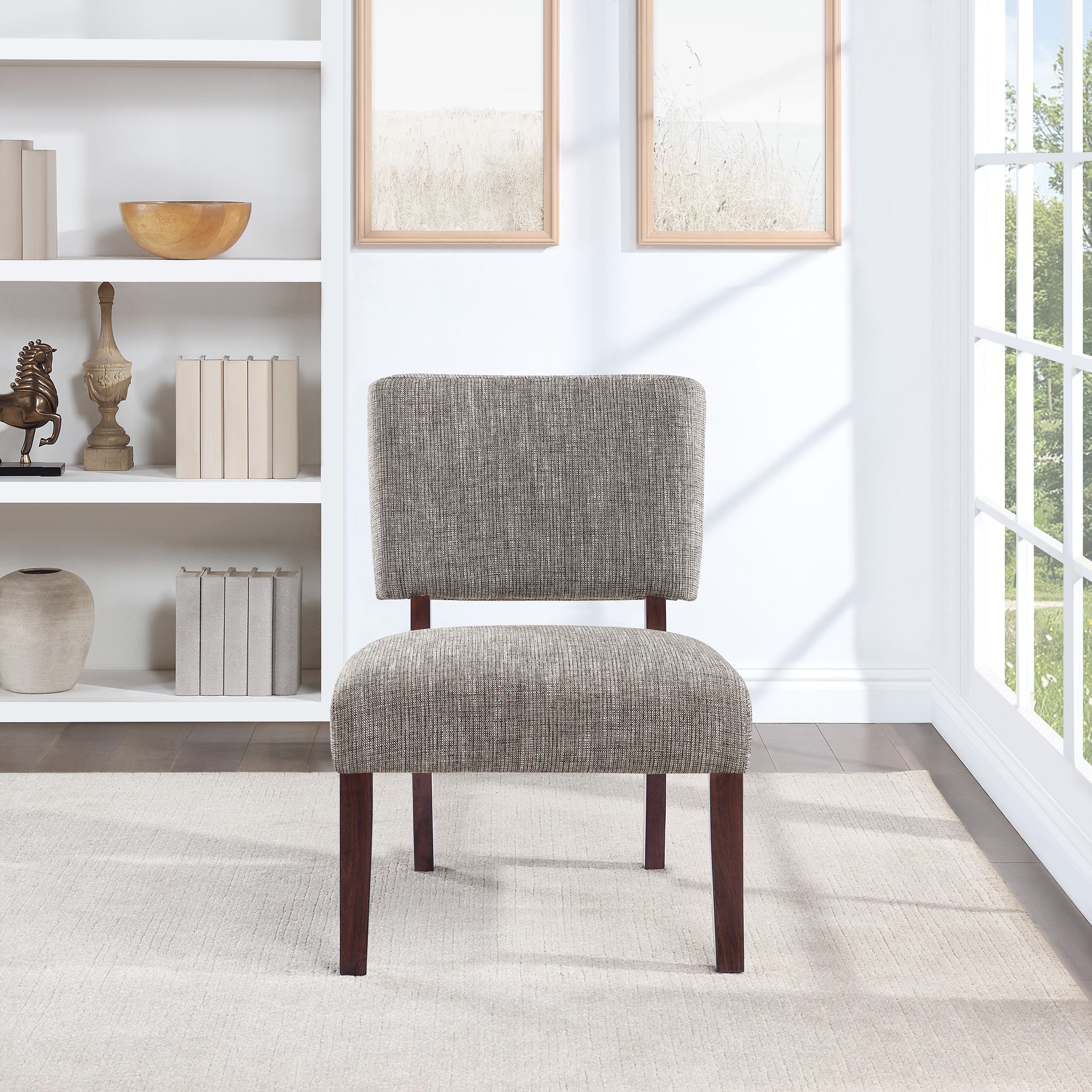Jasmine Accent Chair - Speckled Charcoal