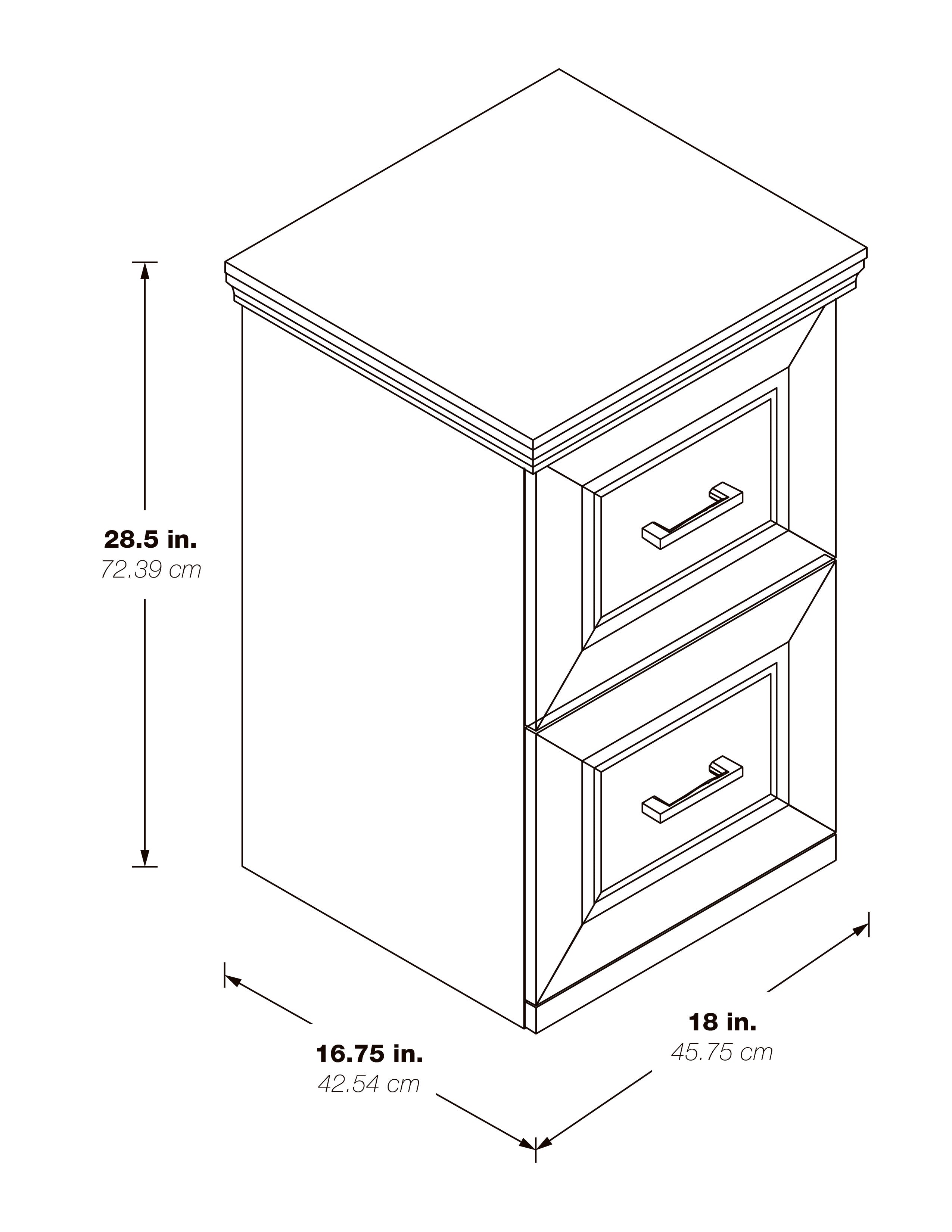Jefferson Vertical File - Espresso