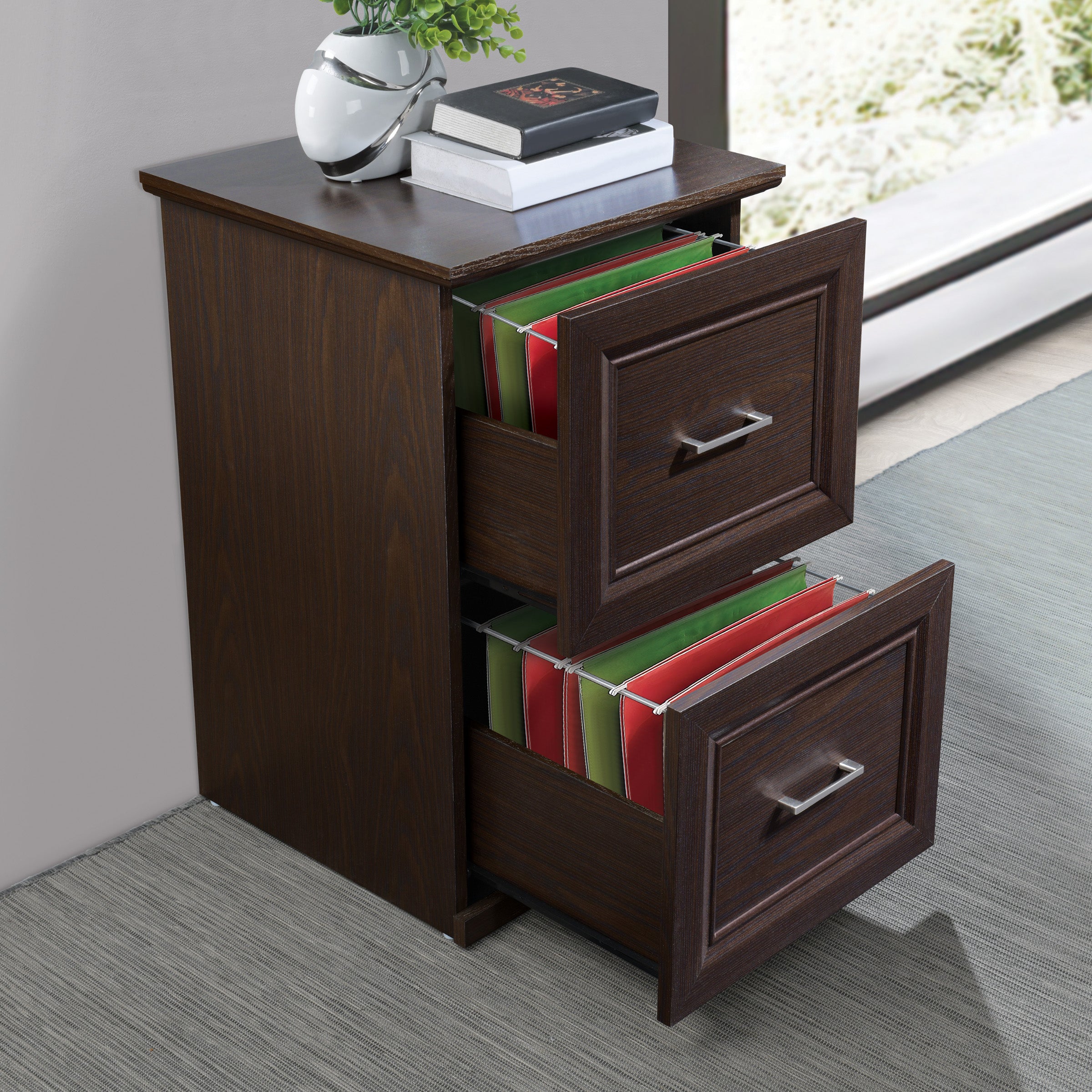 Jefferson Vertical File - Espresso