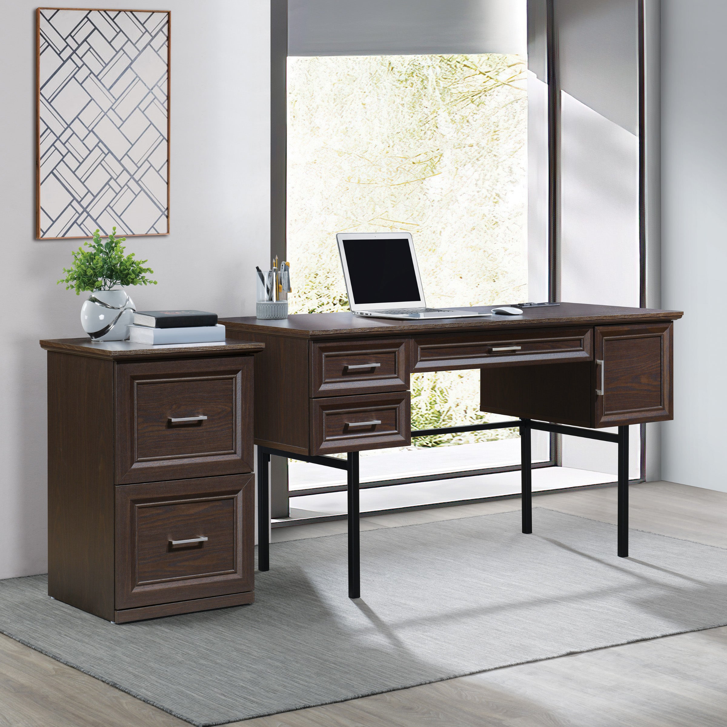Jefferson Vertical File - Espresso