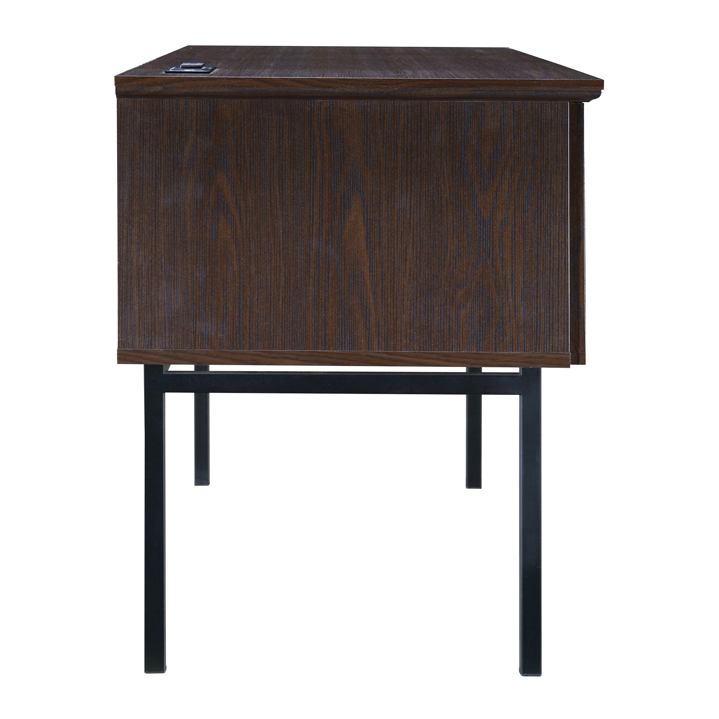 Jefferson Executive Desk W/Power - Espresso