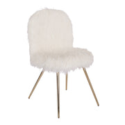 Julia Chair - White/Gold