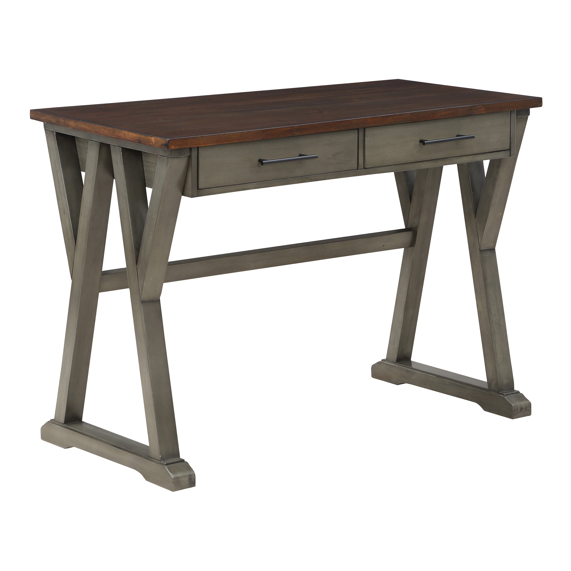 Jericho Rustic Writing Desk - Slate Grey
