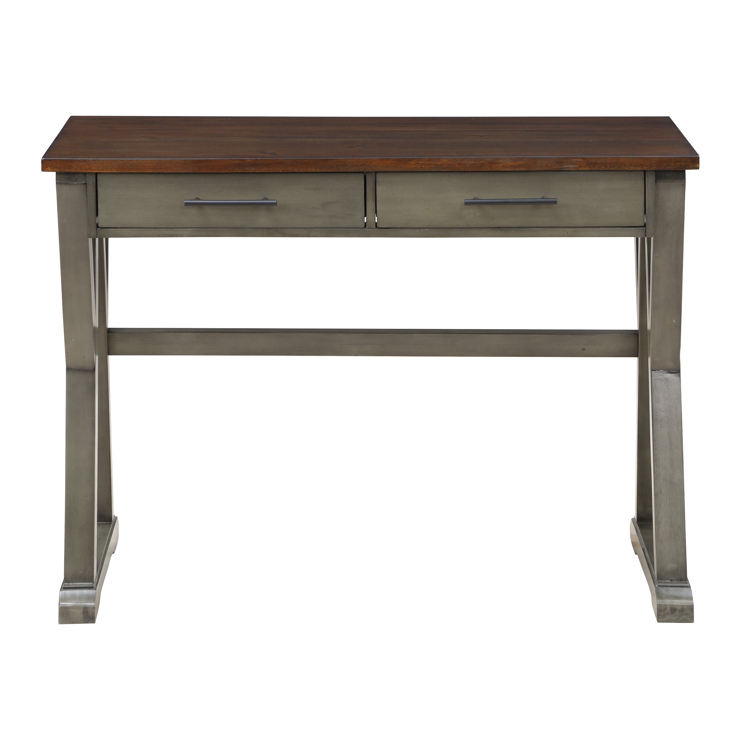 Jericho Rustic Writing Desk - Slate Grey