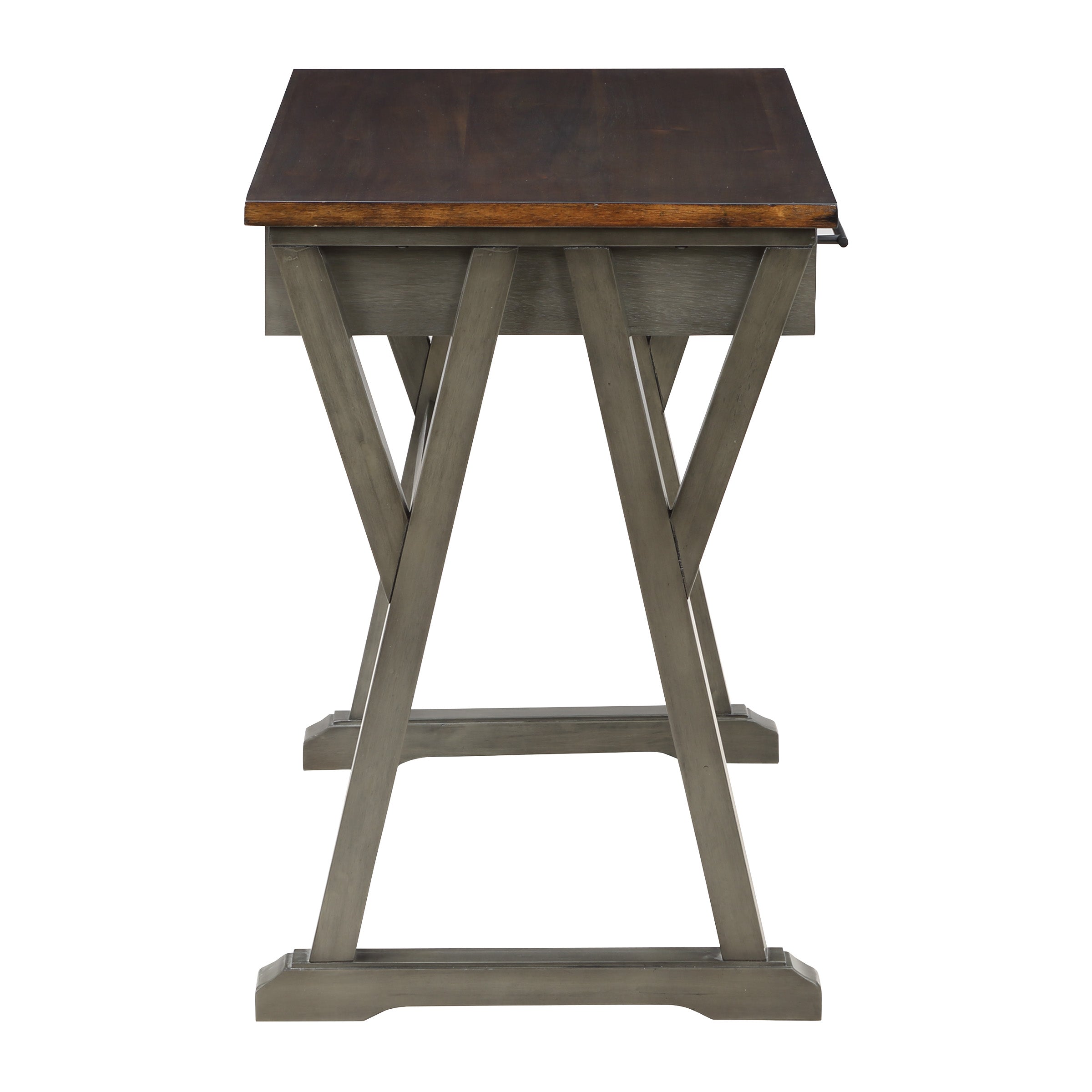 Jericho Rustic Writing Desk - Slate Grey