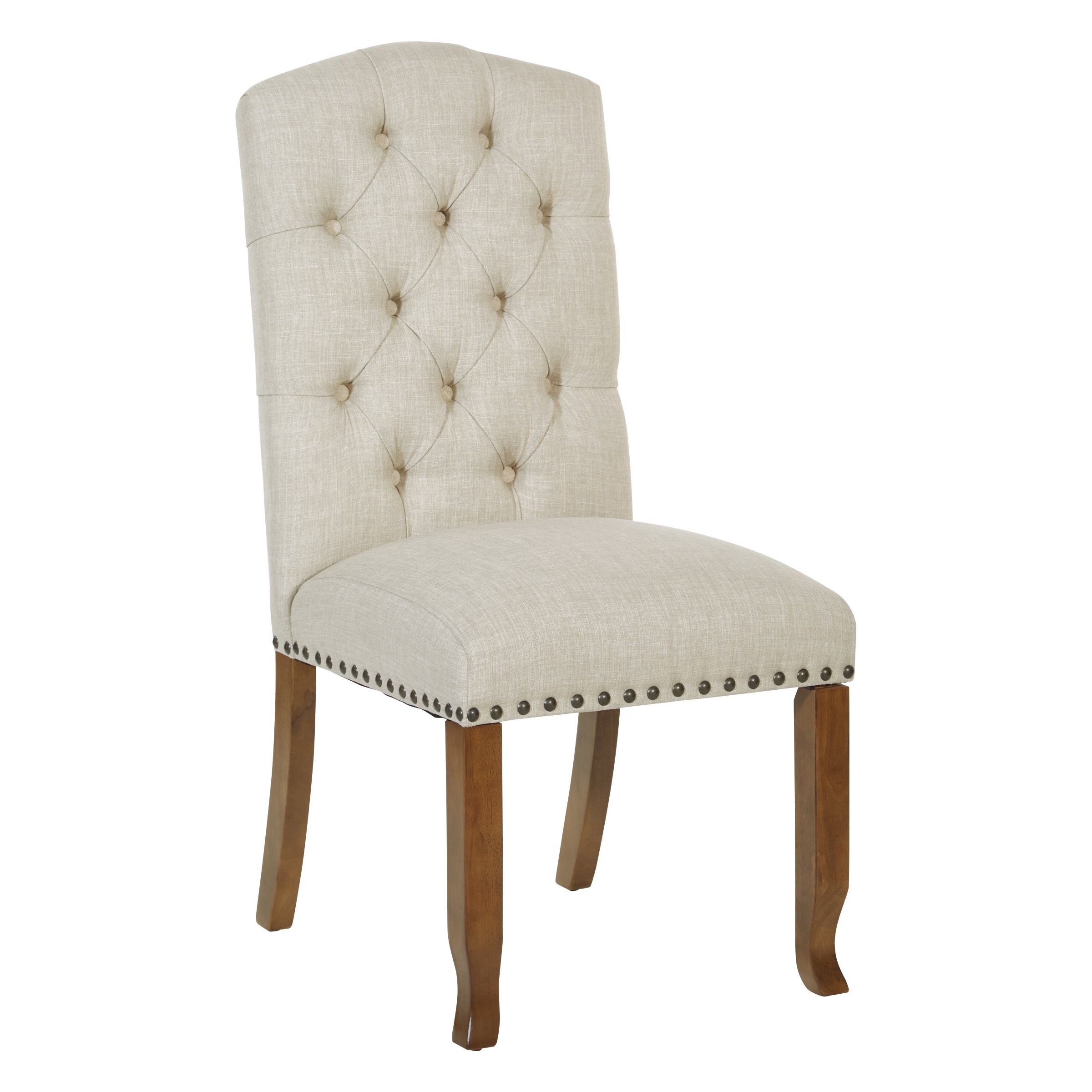 Jessica Tufted Dining Chair - Linen