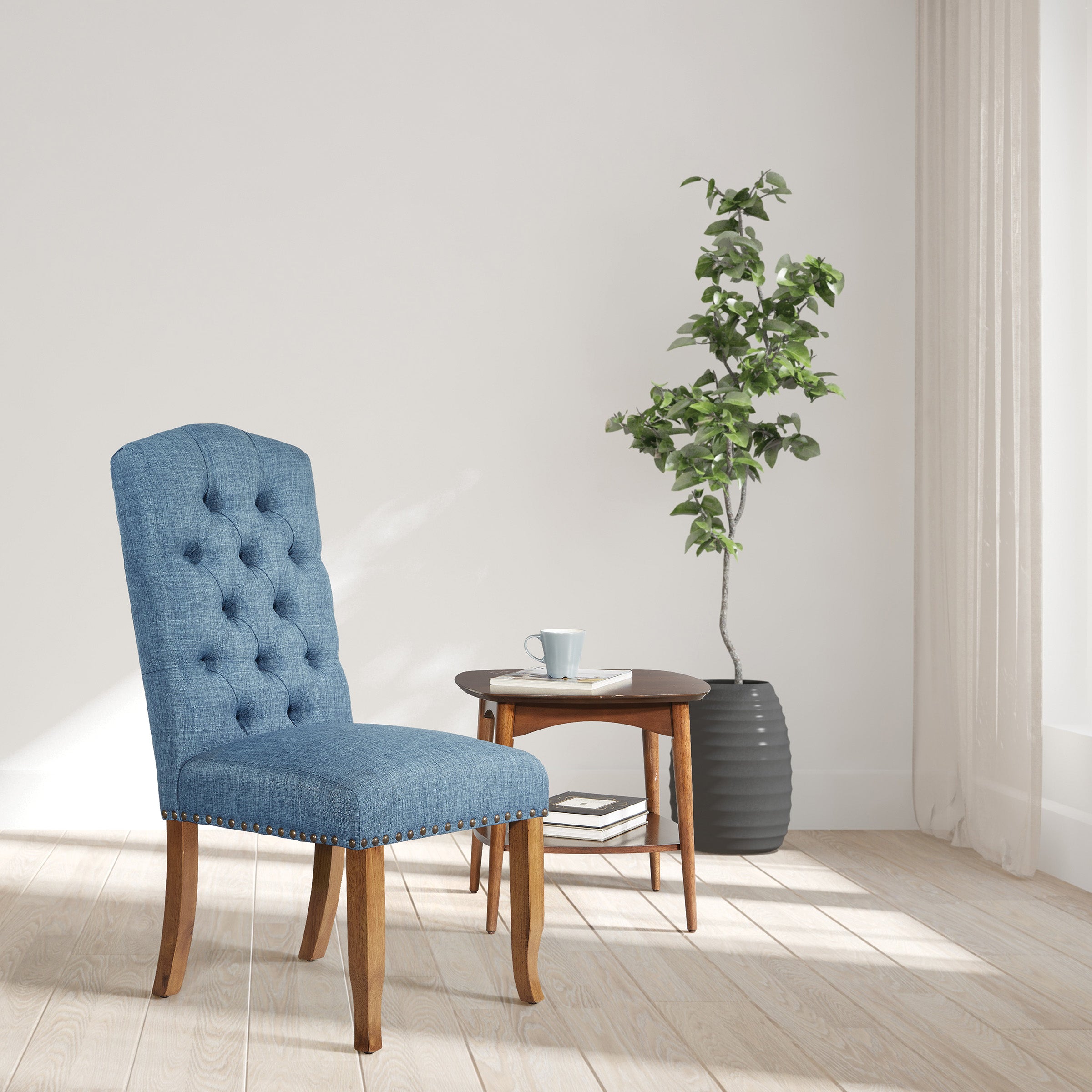 Jessica Tufted Dining Chair - Navy