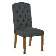 Jessica Tufted Dining Chair - Charcoal