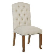 Jessica Tufted Dining Chair - Linen