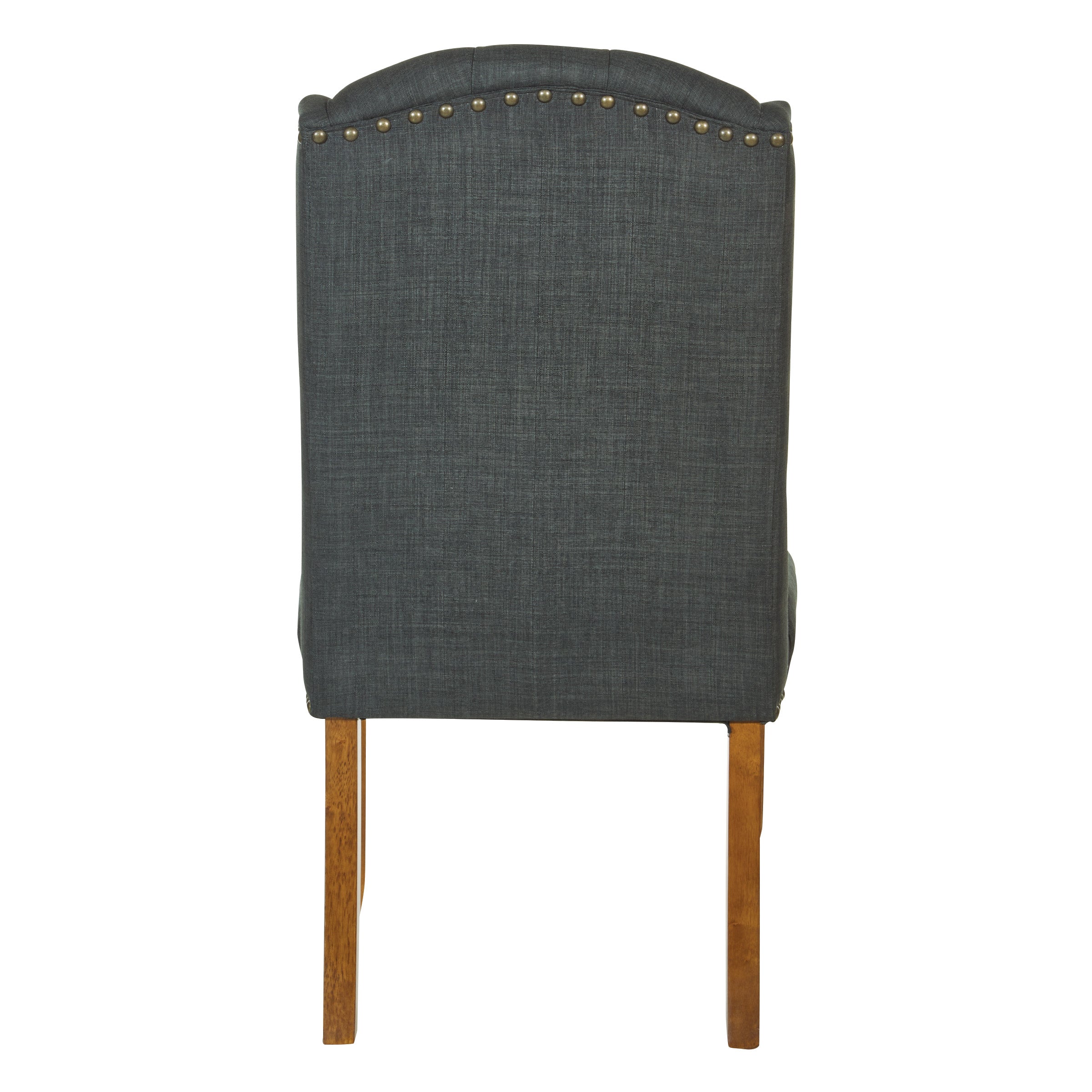 Jessica Tufted Wing Dining Chair - Charcoal