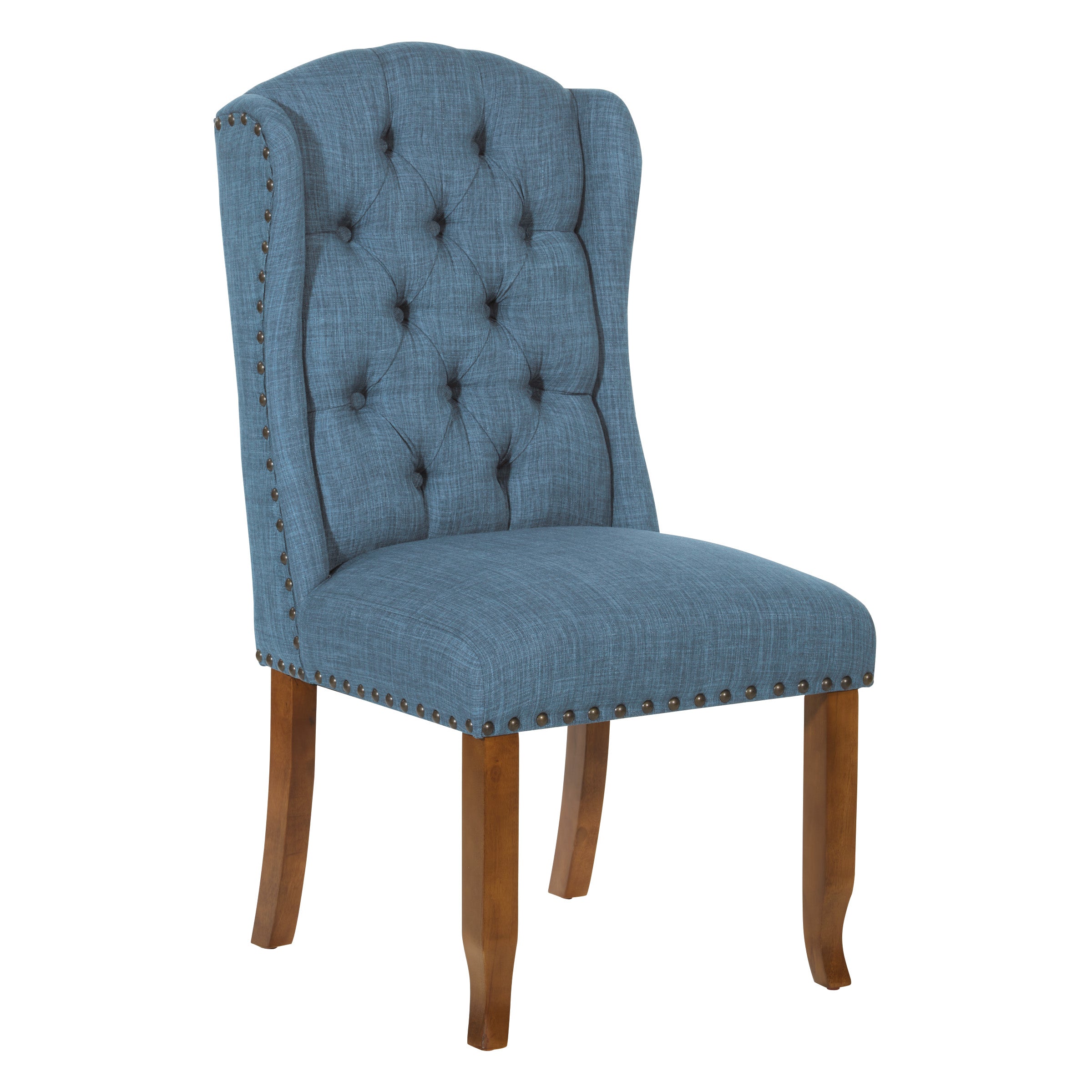 Jessica Tufted Wing Dining Chair - Navy