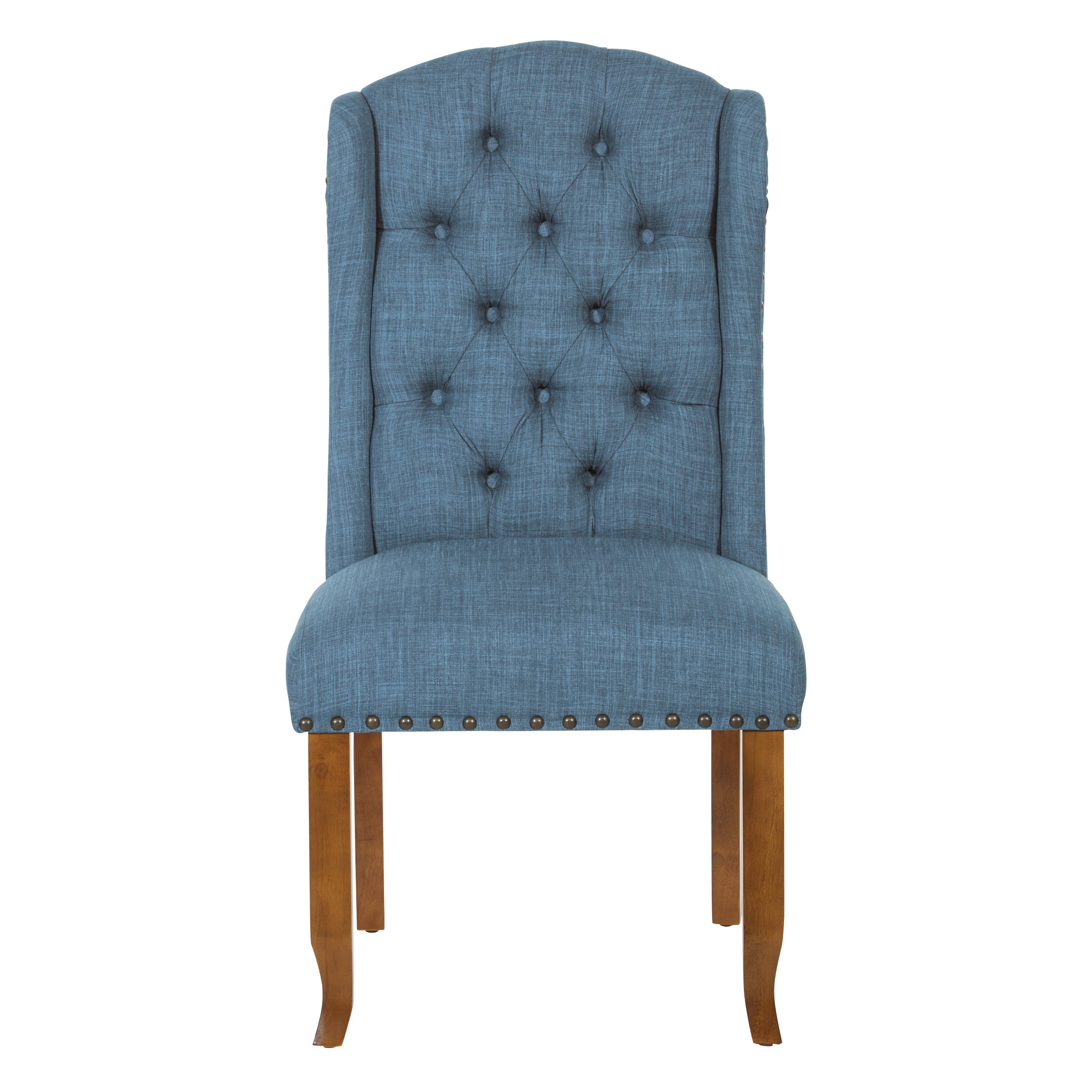 Jessica Tufted Wing Dining Chair - Navy