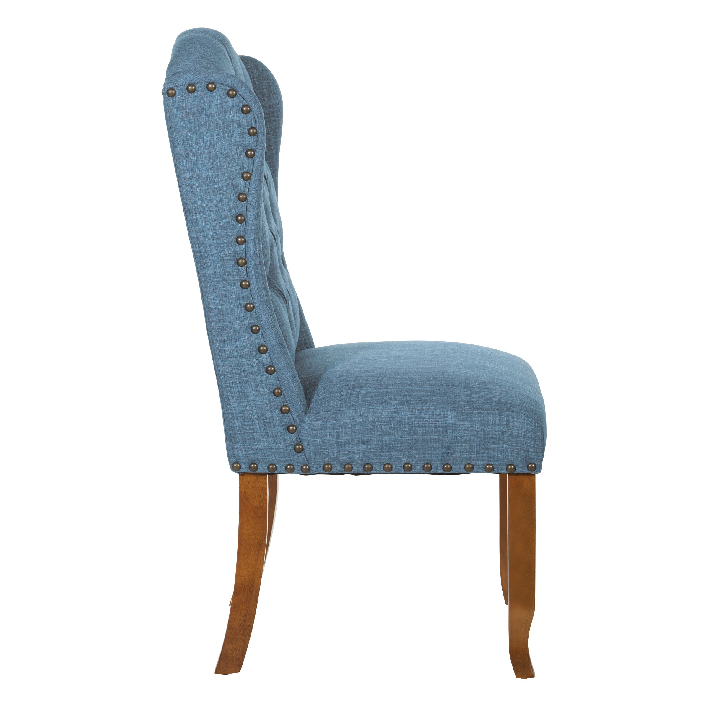 Jessica Tufted Wing Dining Chair - Navy