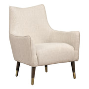 Jayla Accent Chair in Beige Fabric