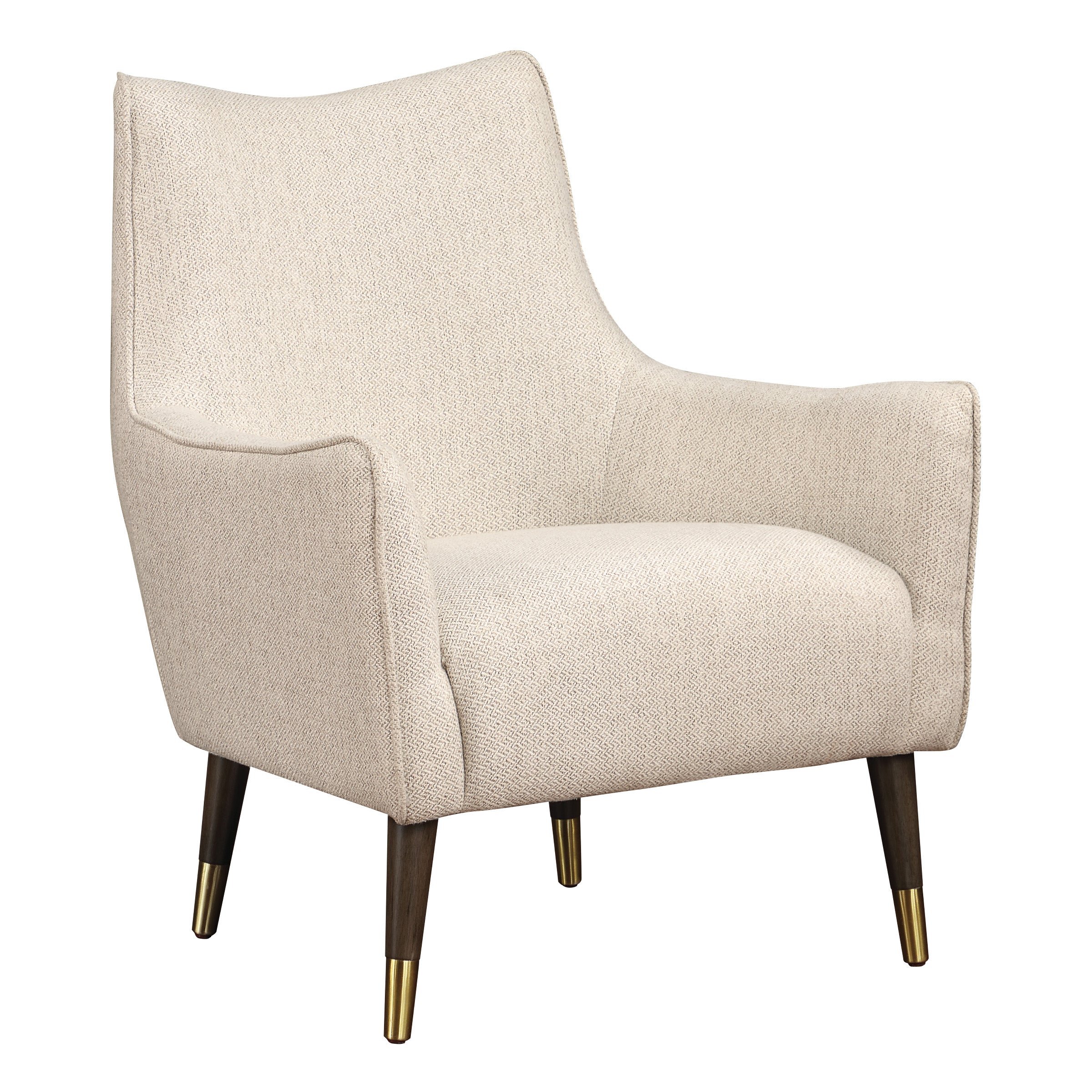 Jayla Accent Chair in Beige Fabric
