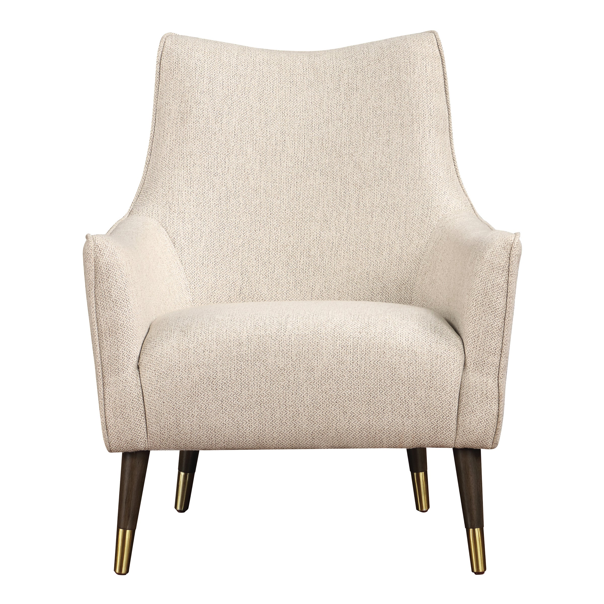 Jayla Accent Chair in Beige Fabric