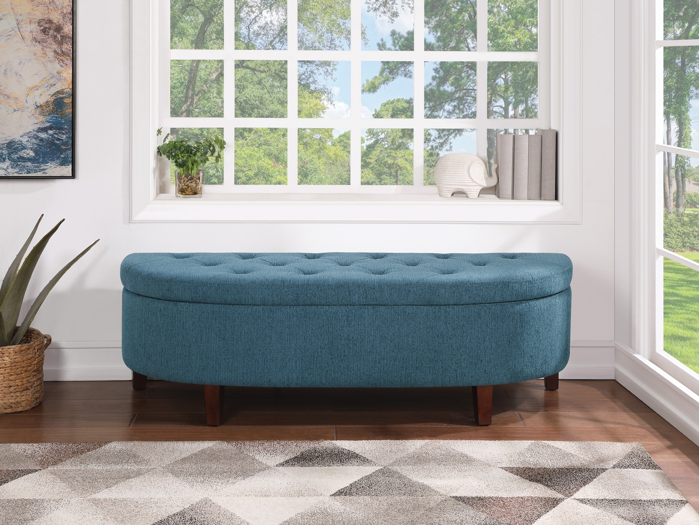 Jaycee Storage Bench - Blue