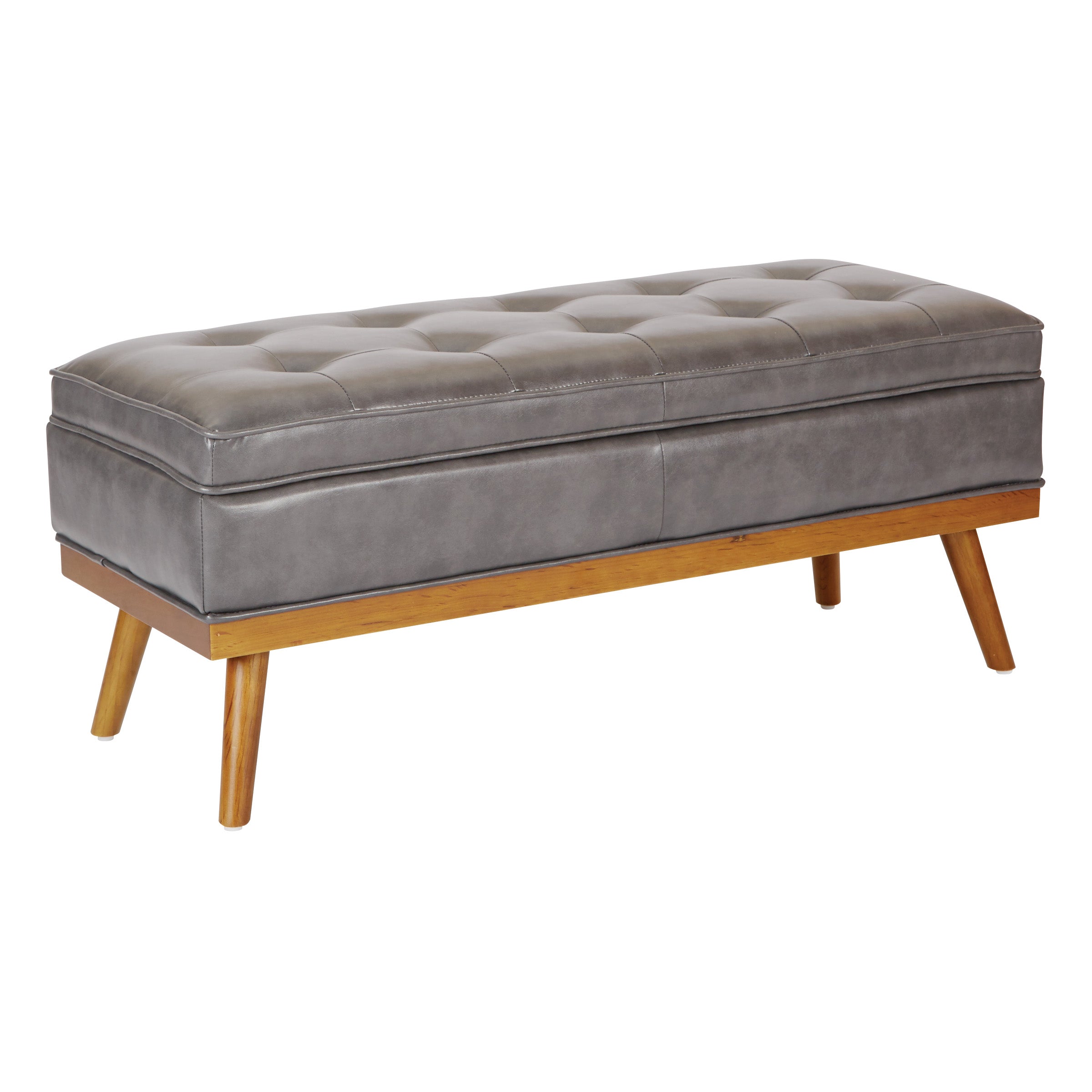Katheryn Storage Bench - Pewter