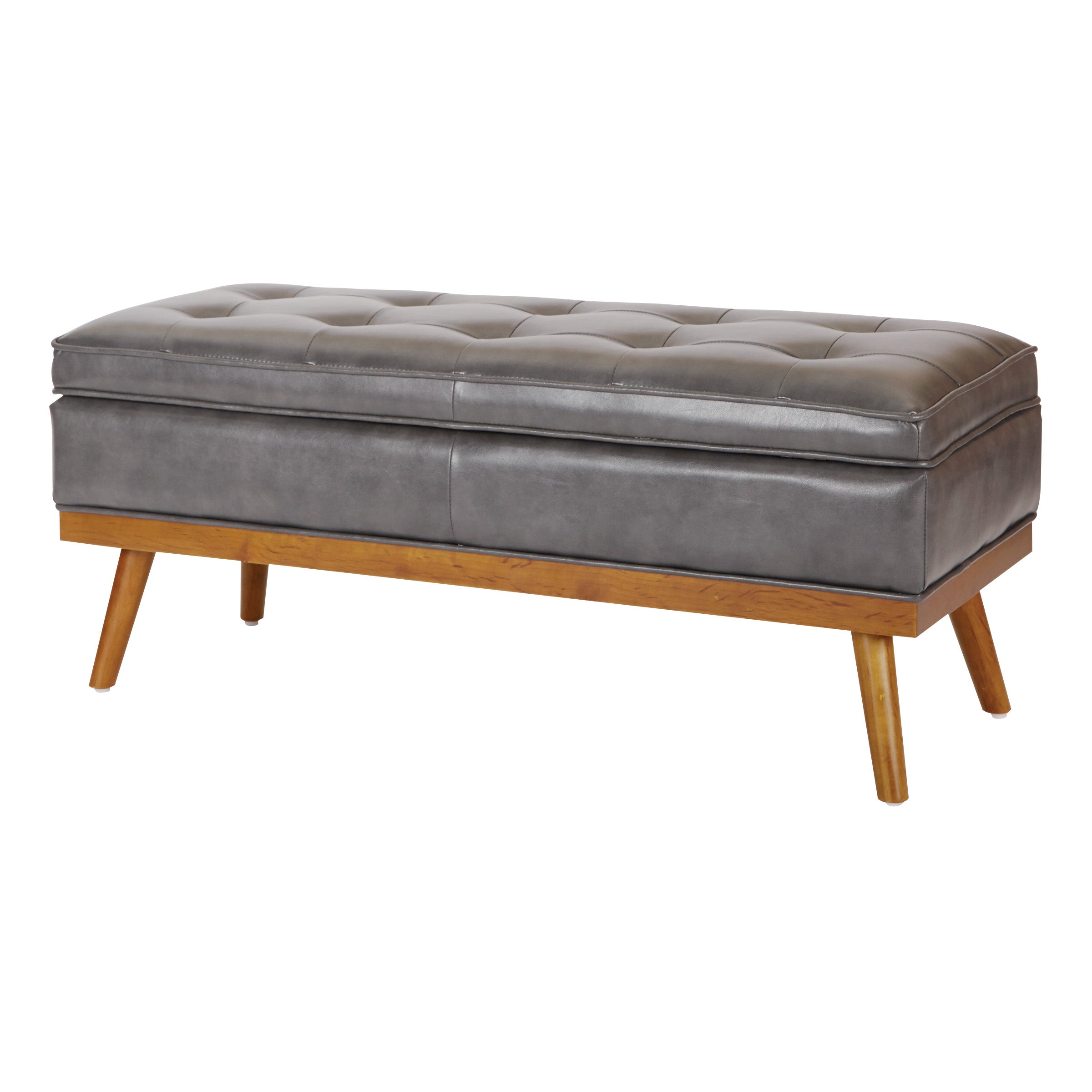 Katheryn Storage Bench - Pewter