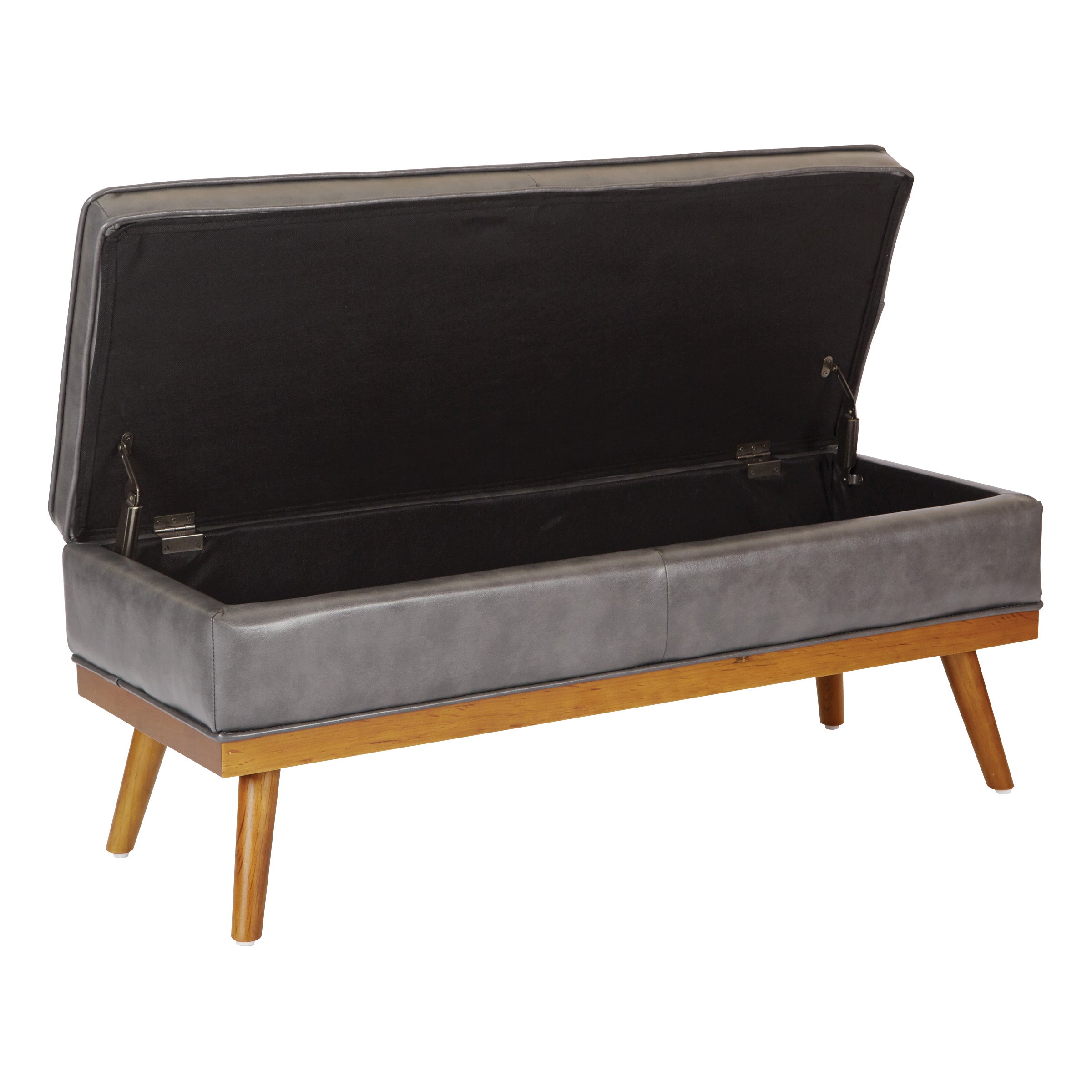 Katheryn Storage Bench - Pewter