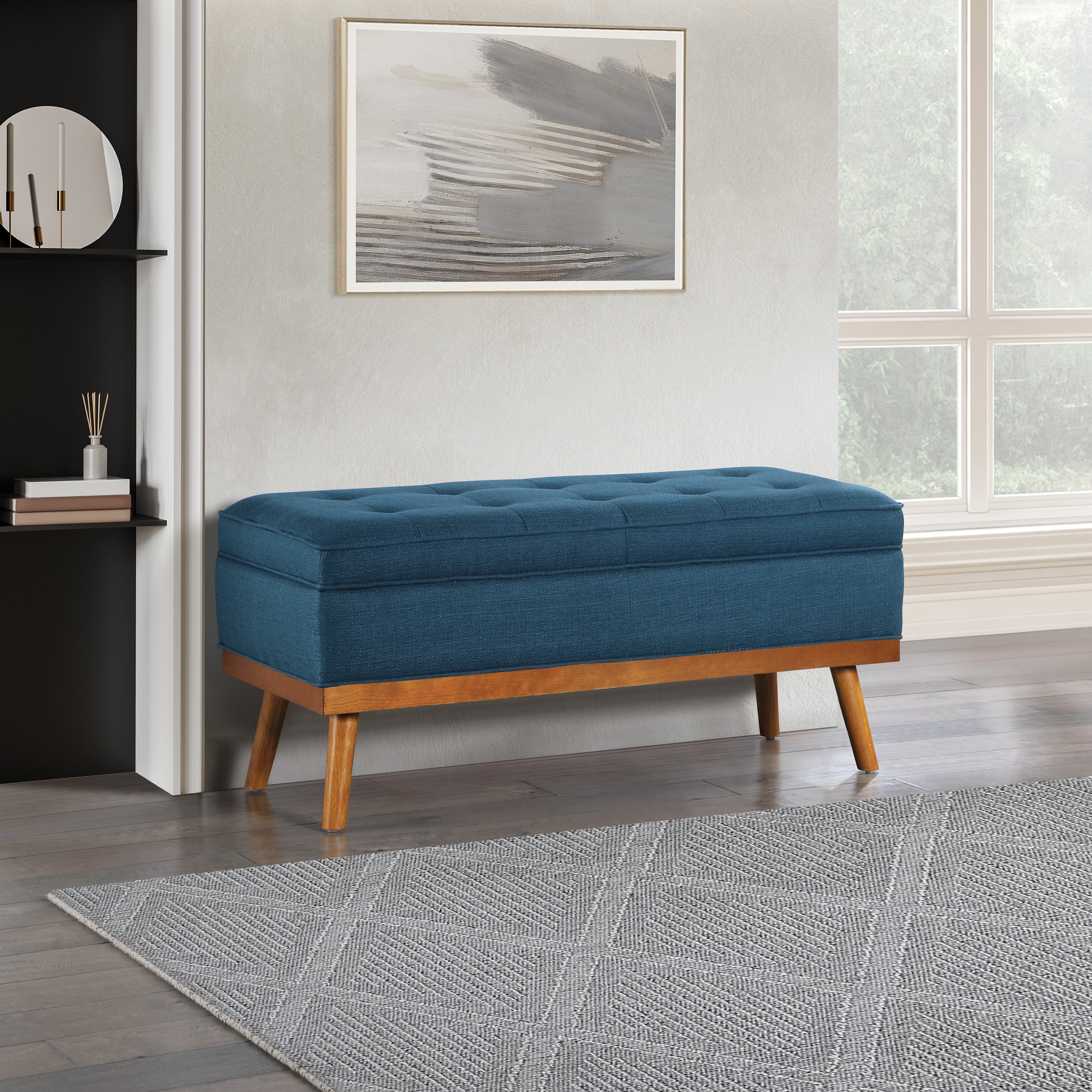 Katheryn Storage Bench - Azure