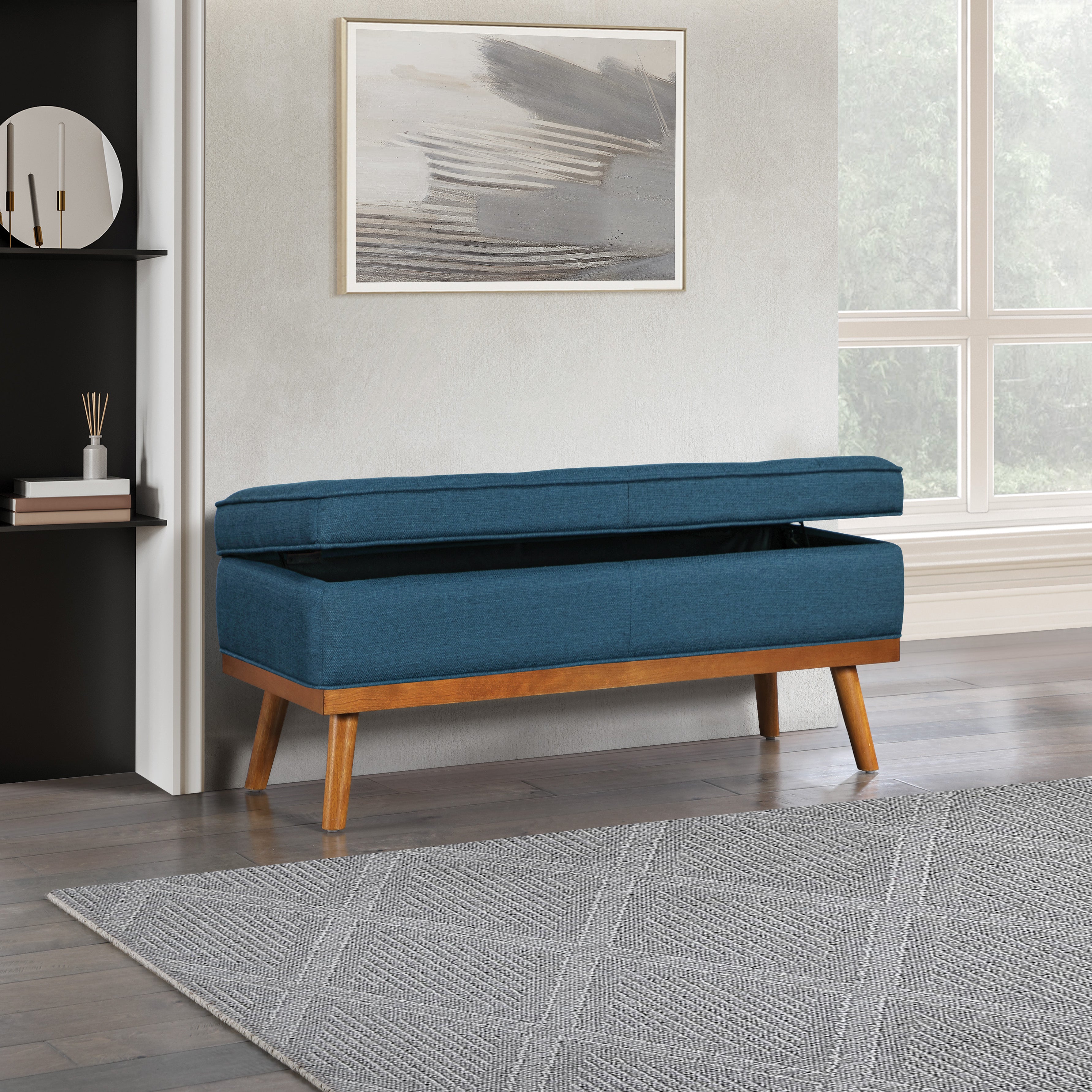 Katheryn Storage Bench - Azure