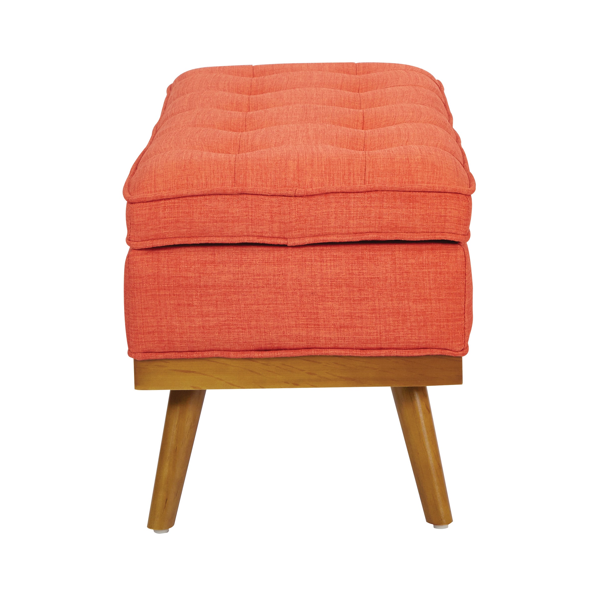 Katheryn Storage Bench - Tangerine