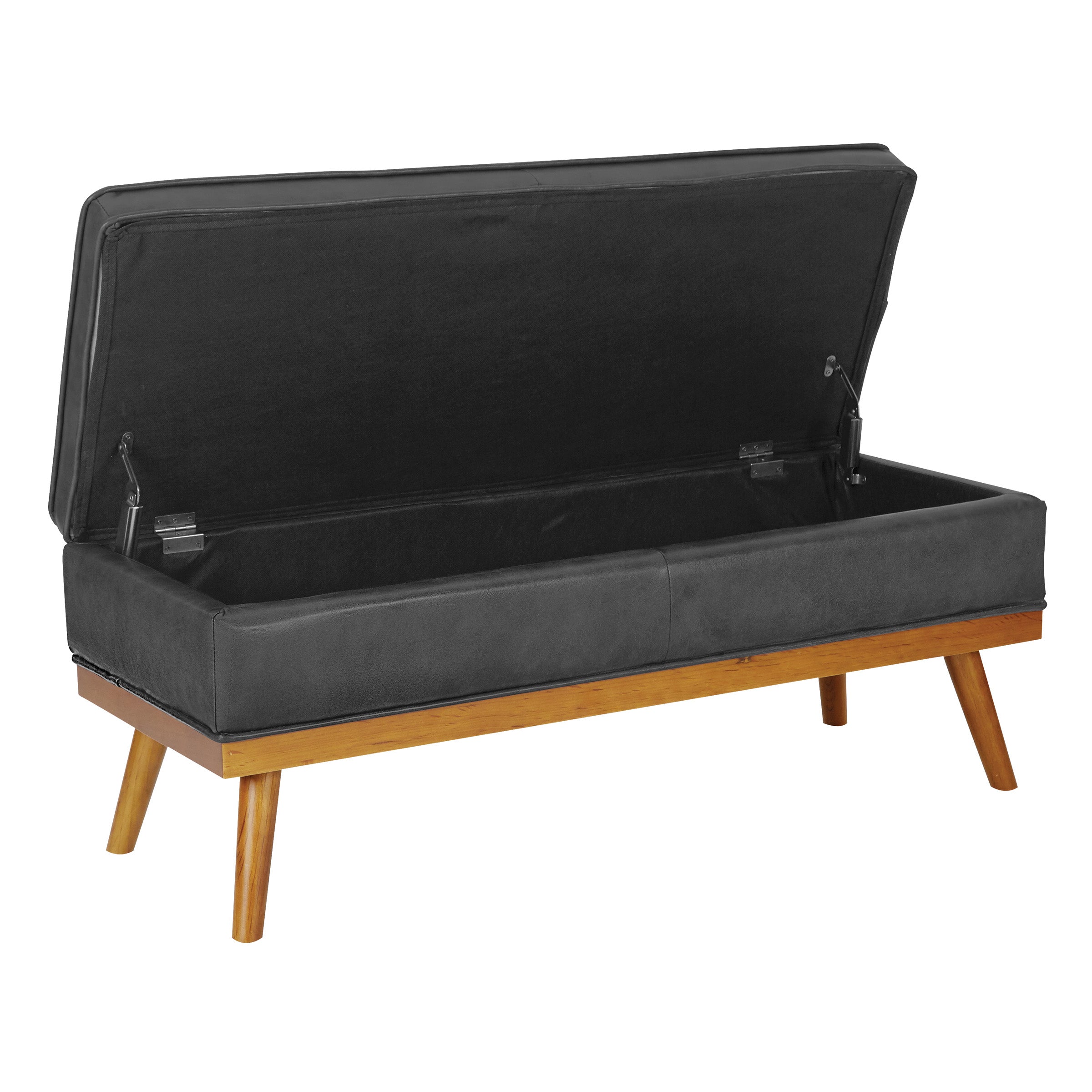 Katheryn Storage Bench - Charcoal