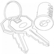 Change Key (Compatible with Napa, Kenwood, Sonoma, Lodi ) - Metallic