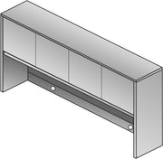 Kenwood 71" Open Overhead Storage Hutch - Mahogany