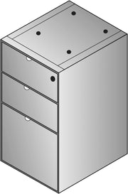 Kenwood Box/Box/File Credenza Pedestal - Light Cherry