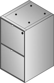Kenwood File/File Credenza Pedestal - Light Cherry