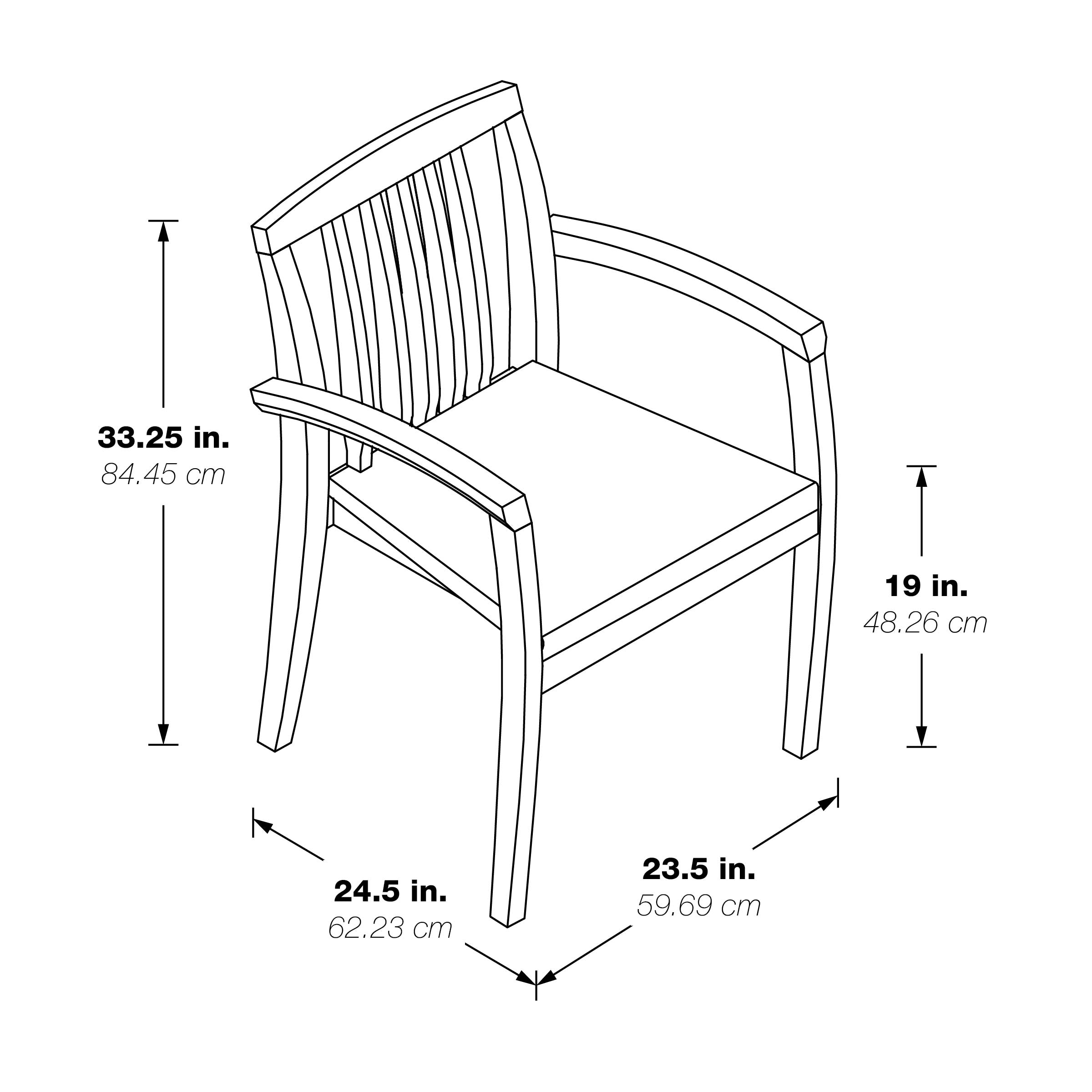 Wood Back Guest Chair - Black/Cherry