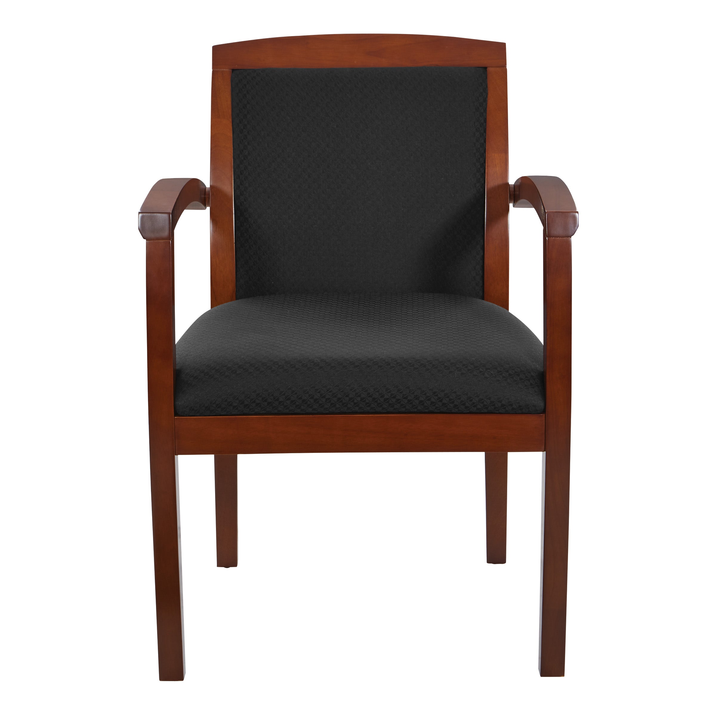 Upholstered back guest chair - Light Cherry