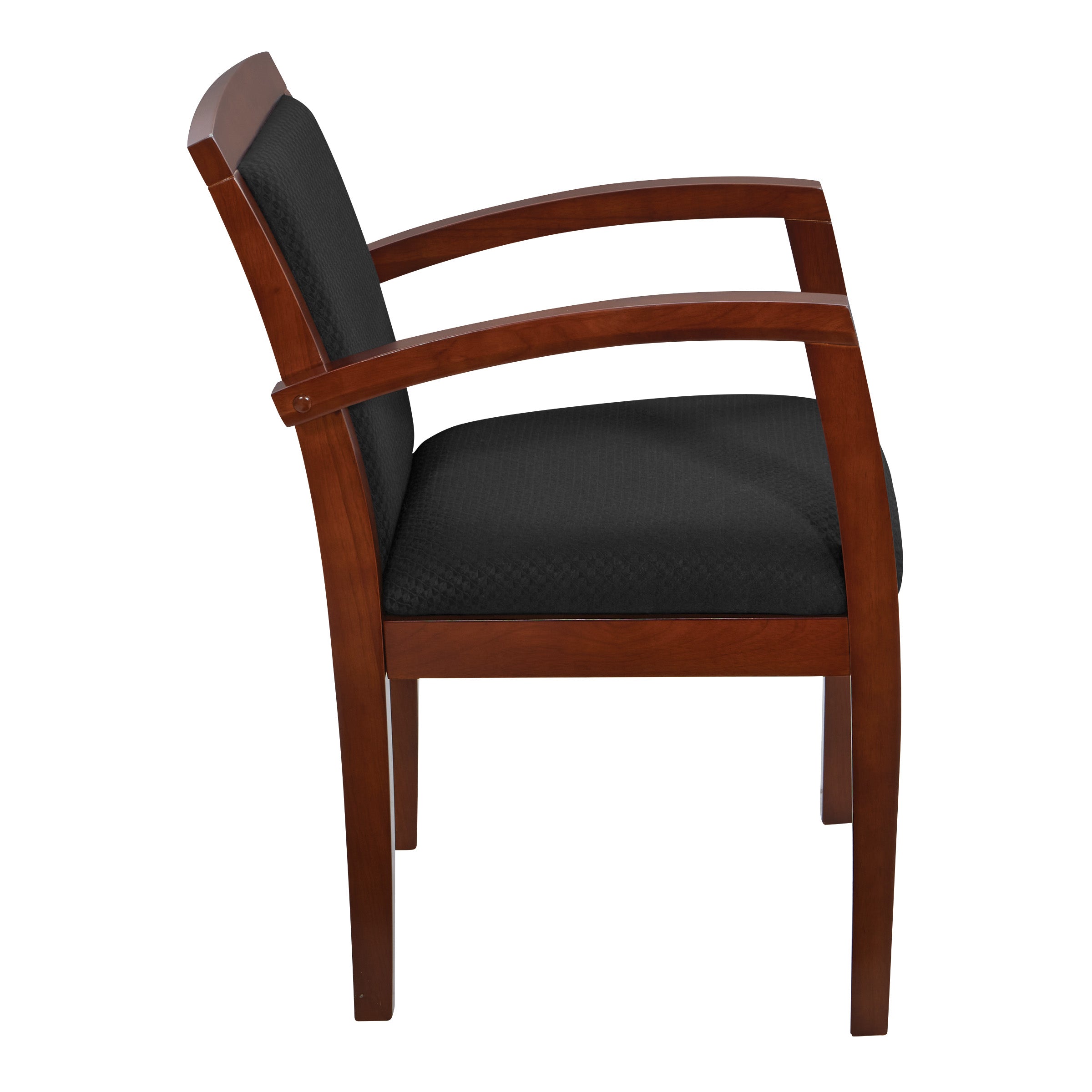 Upholstered back guest chair - Light Cherry