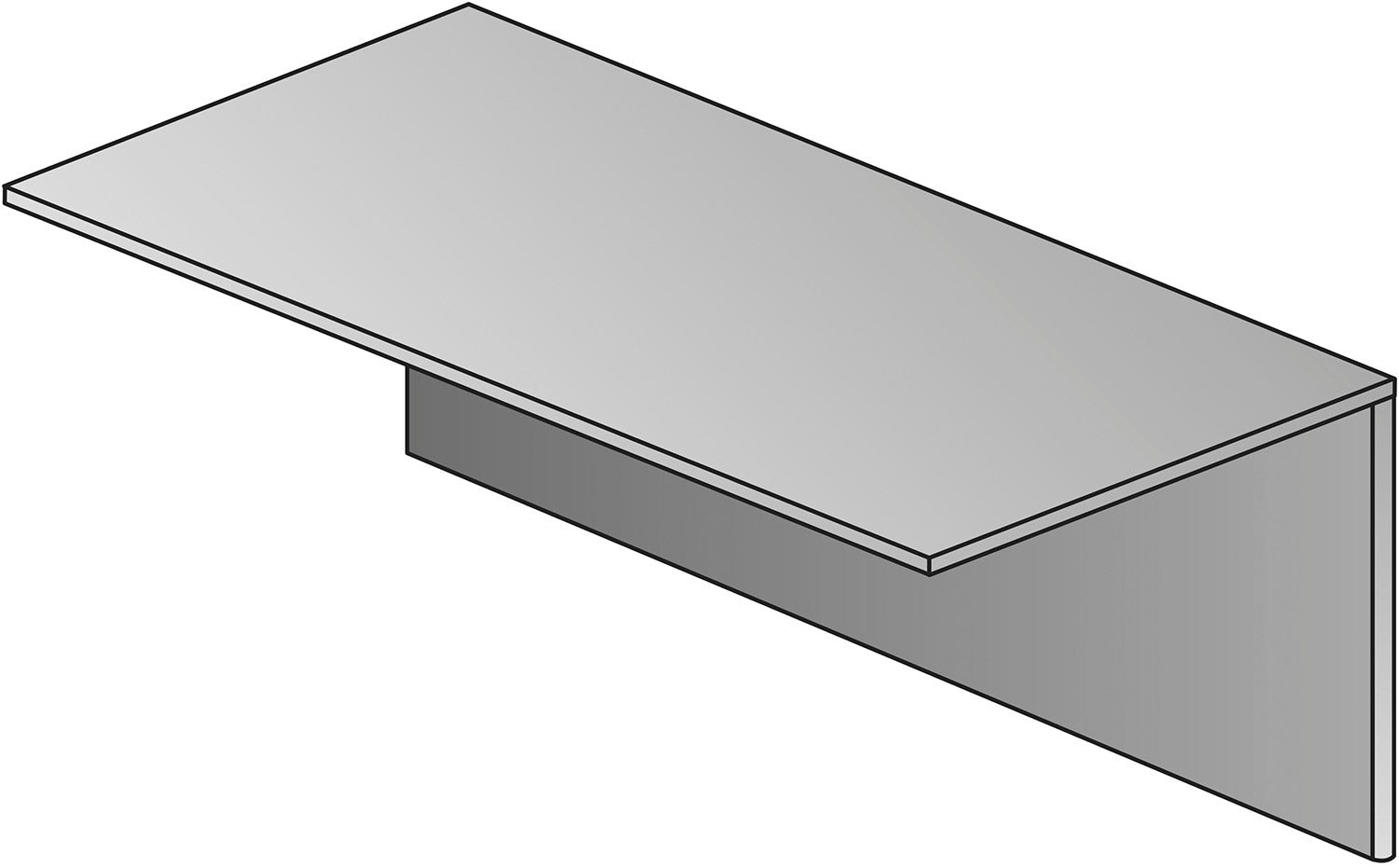 Kenwood Bridge 42”X24”X29” - Light Cherry