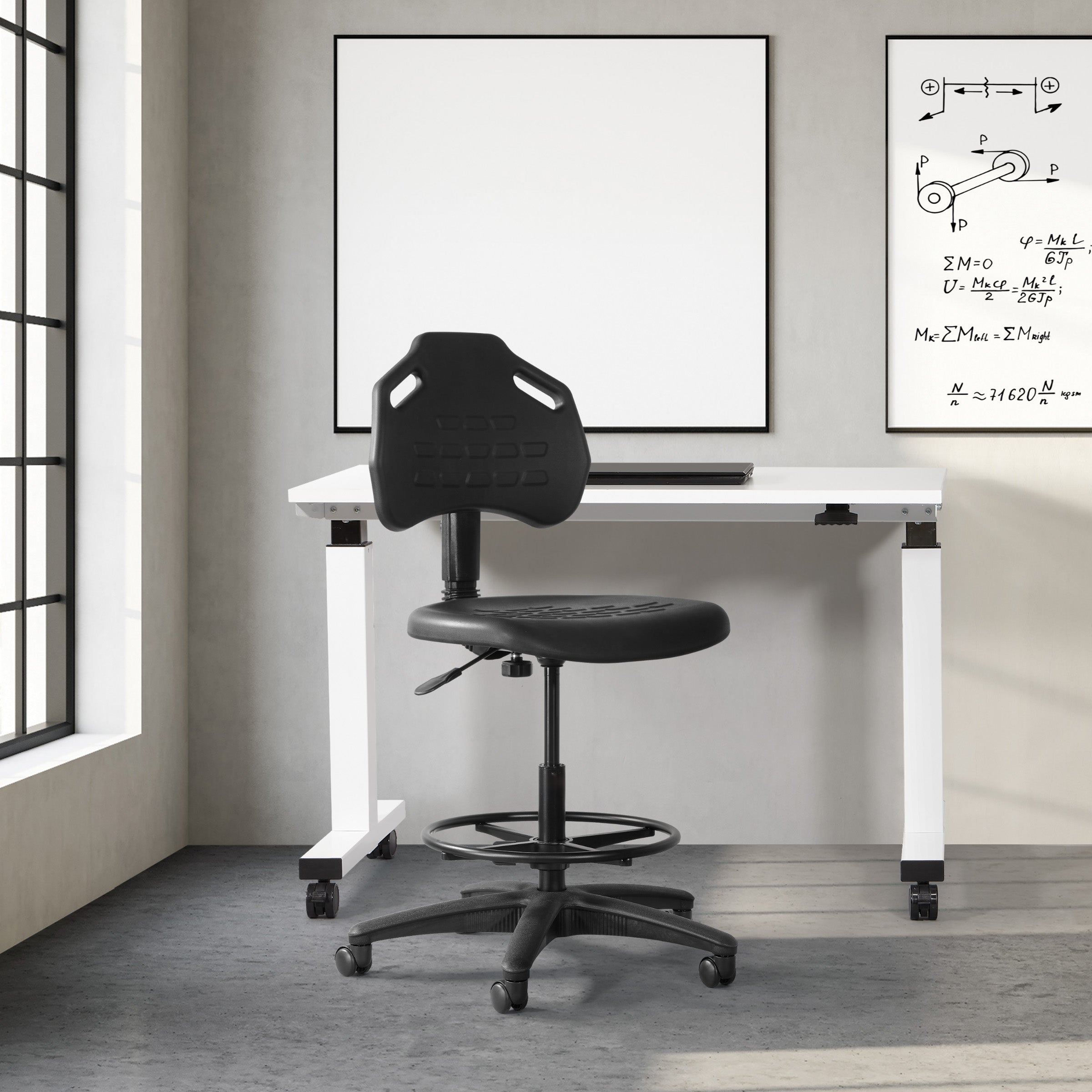 Vocation Drafting Chair - Black