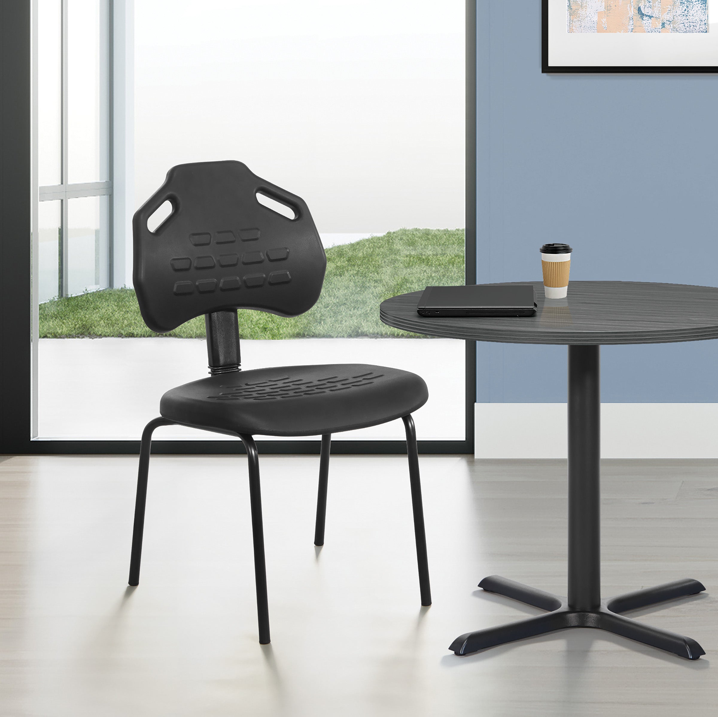Armless Guest Chair - Black
