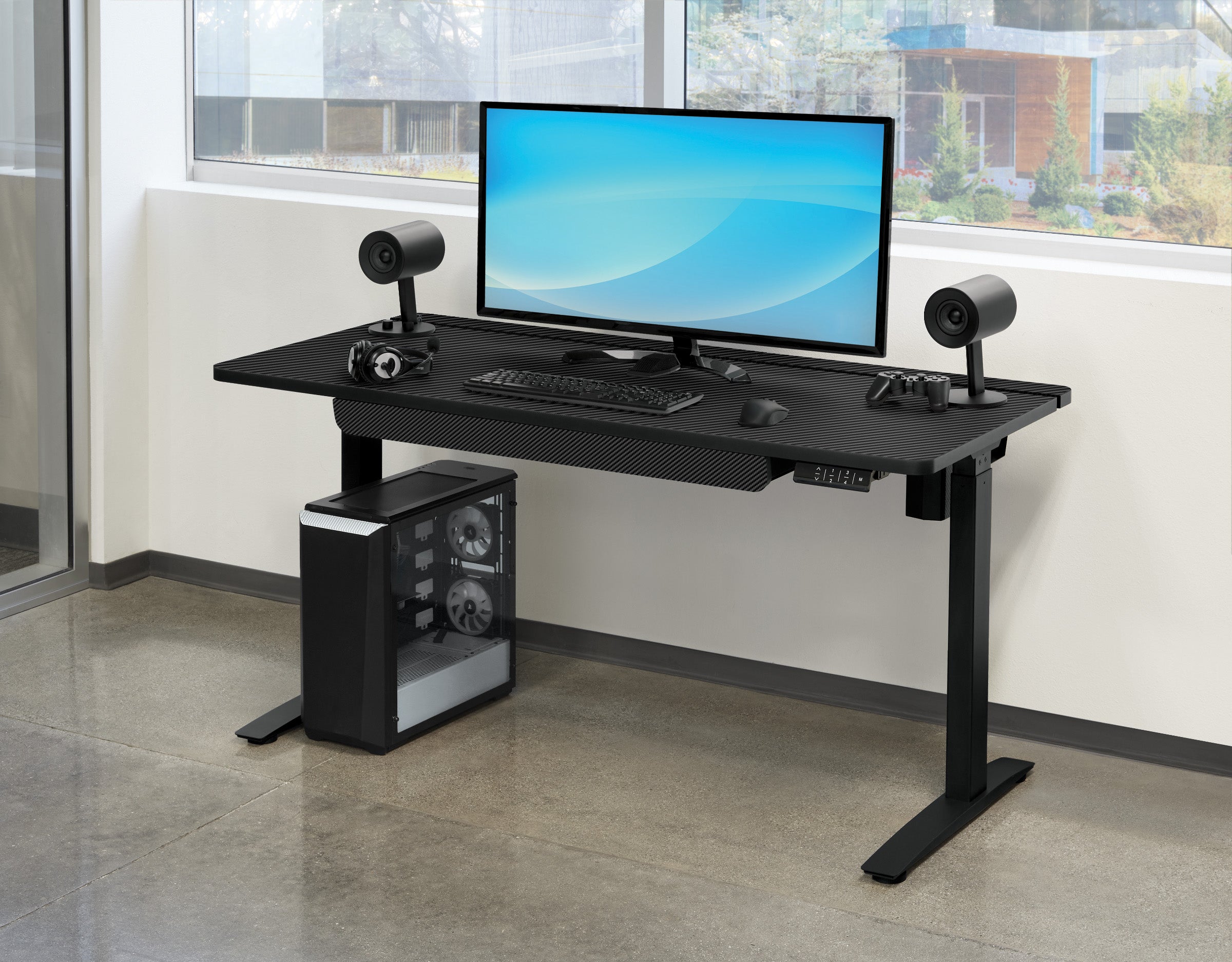 Kilo Electric Battlestation Desk - Grey