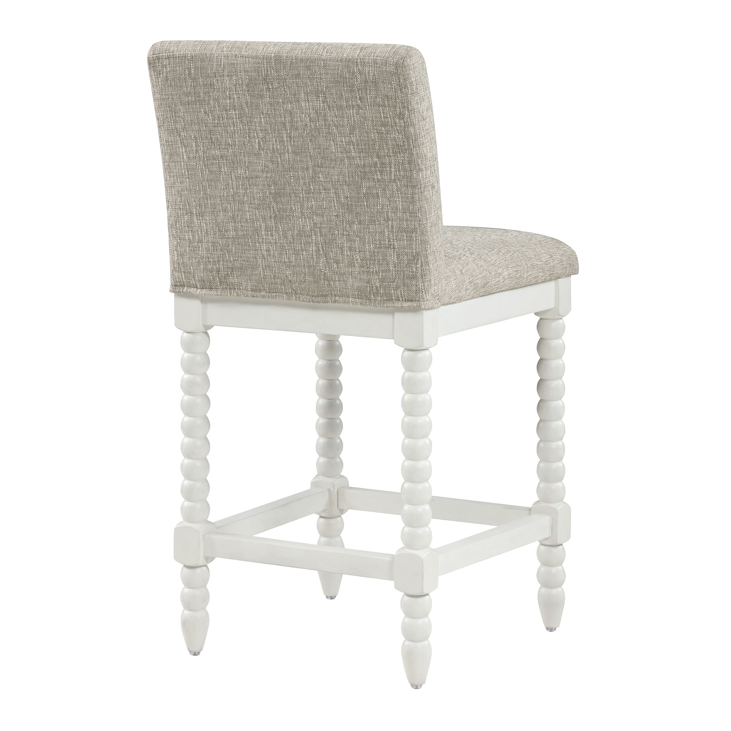 Kaylee 26 Spindle Counter Stool - Fog / Antique White