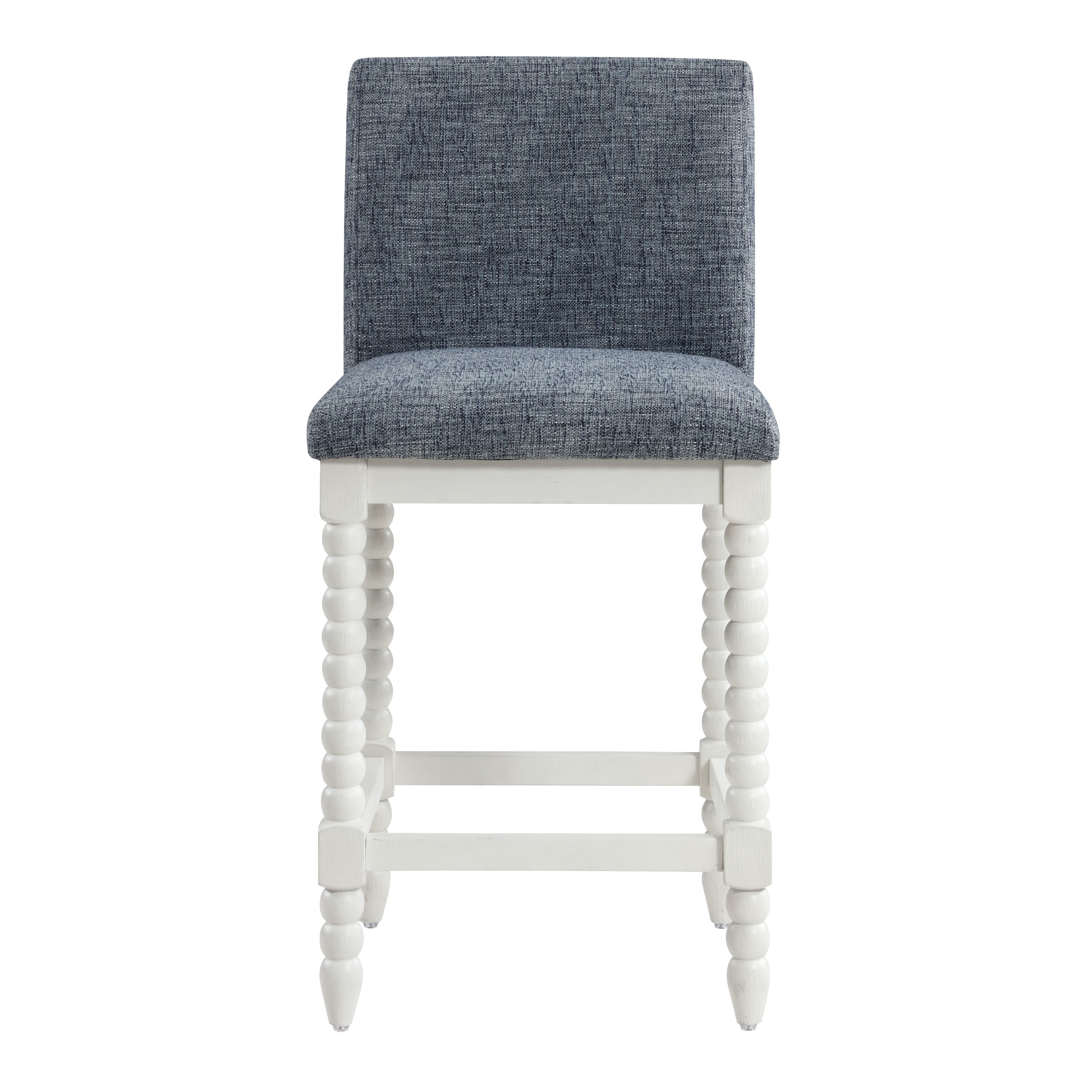 Kaylee 26 Spindle Counter Stool - Indigo / Antique White