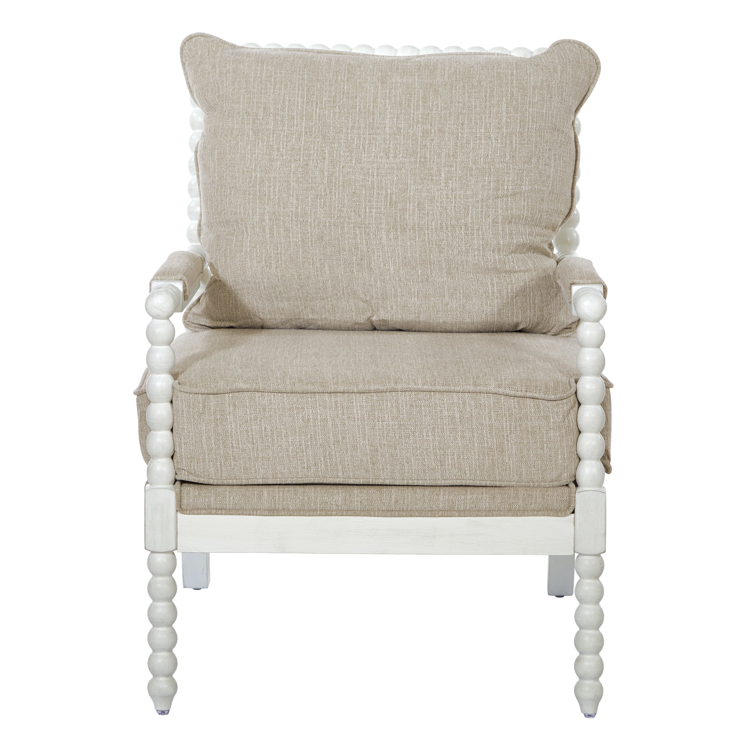 Kaylee Spindle Chair - Beige Linen