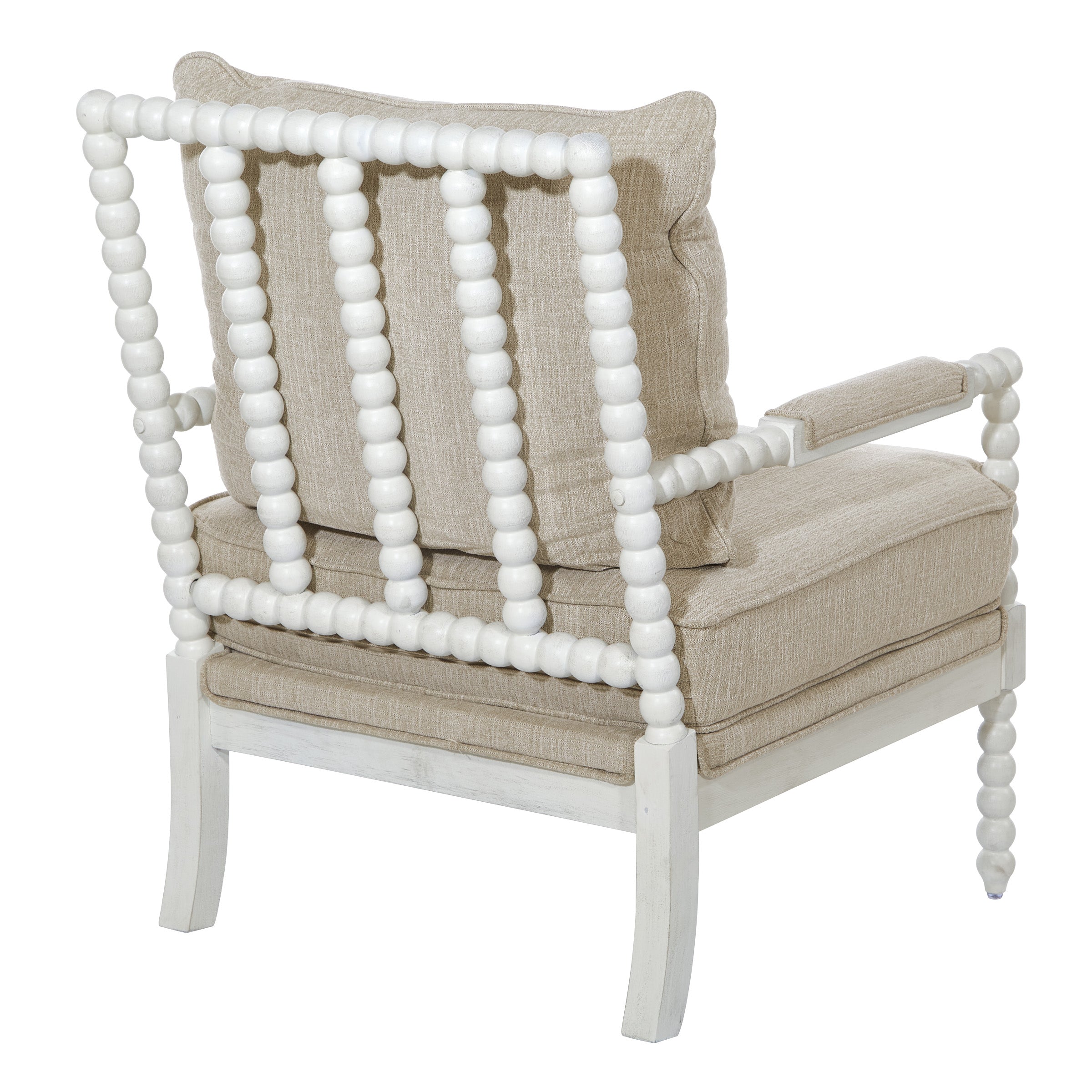 Kaylee Spindle Chair - Beige Linen