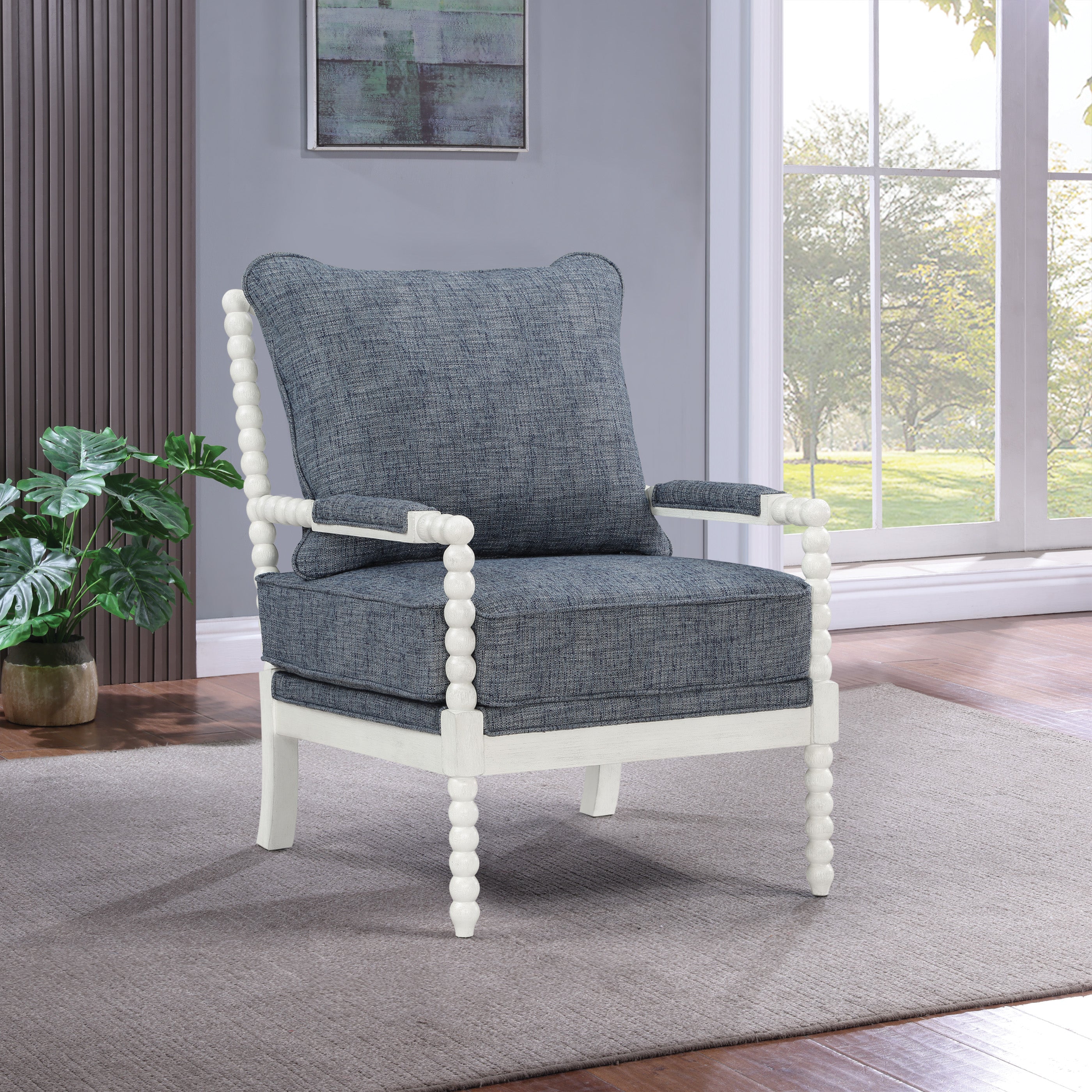 Kaylee Spindle Chair - Indigo