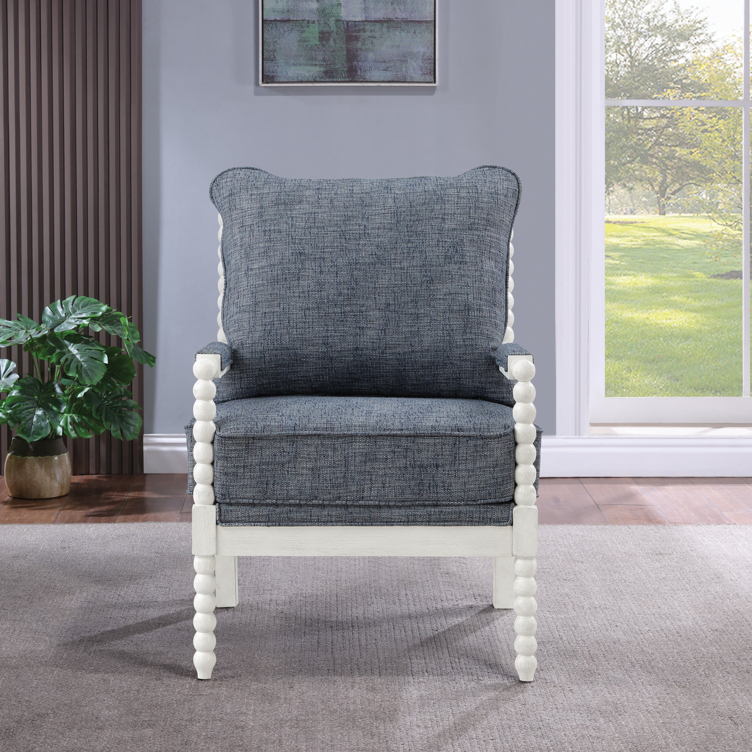 Kaylee Spindle Chair - Indigo