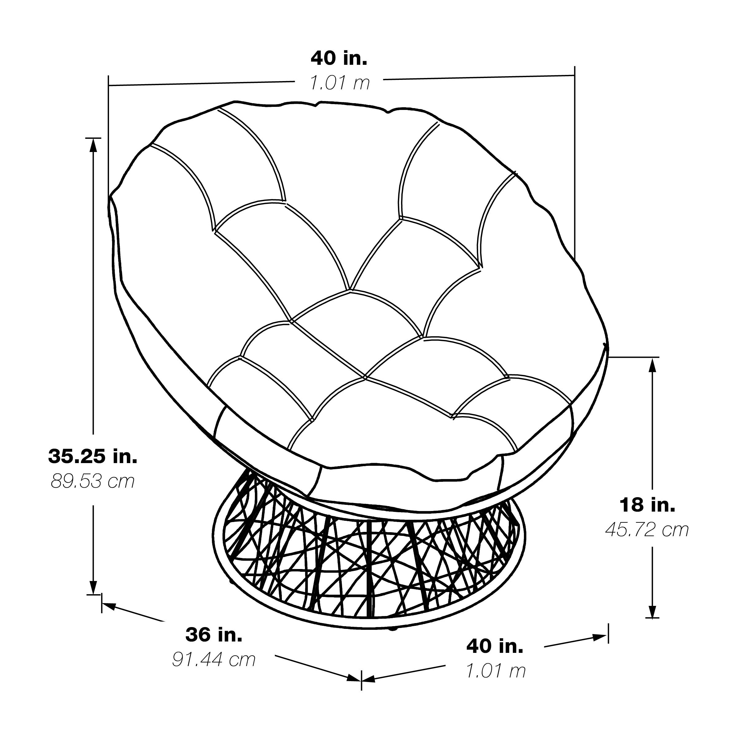 Papasan Chair - Black