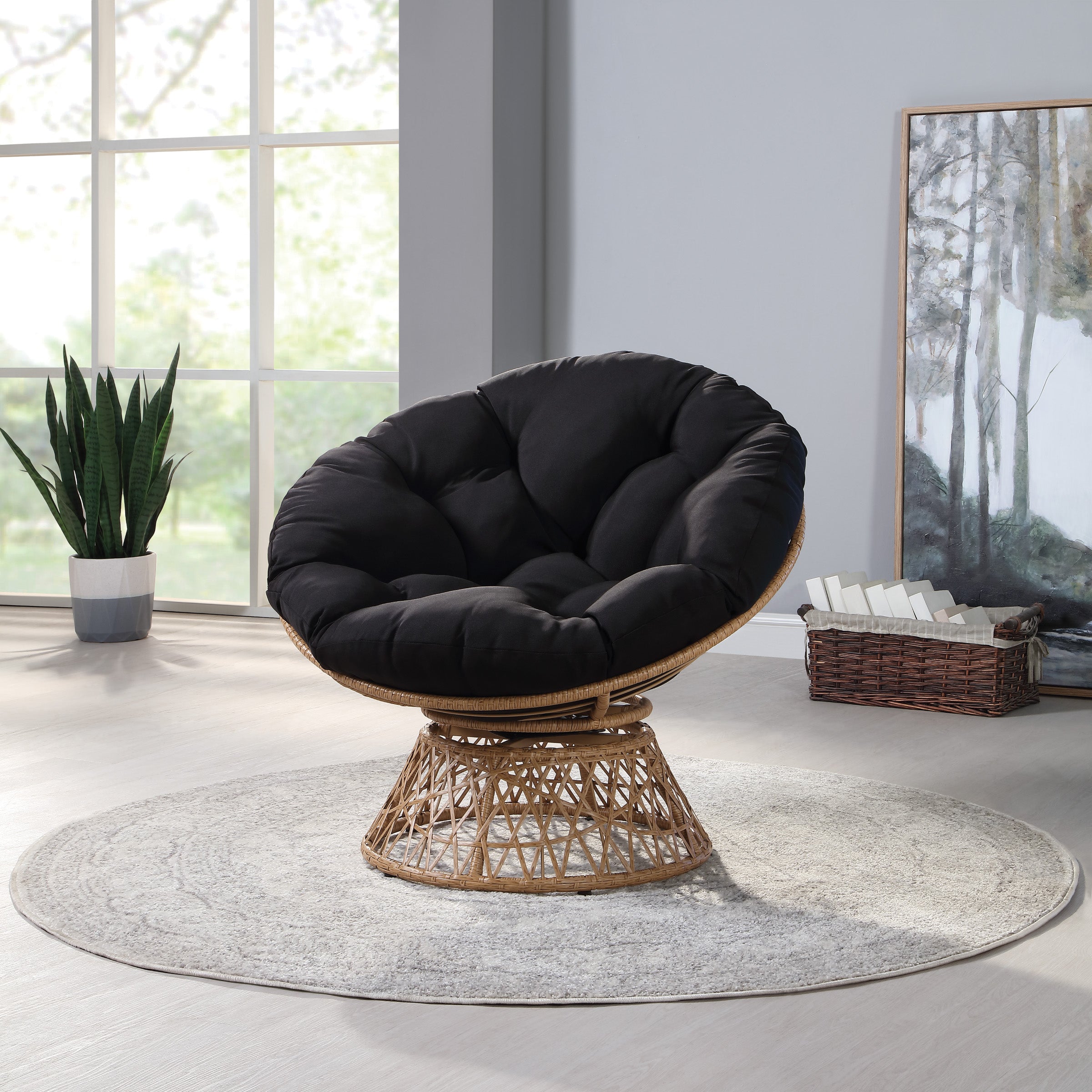 Papasan Chair - Black